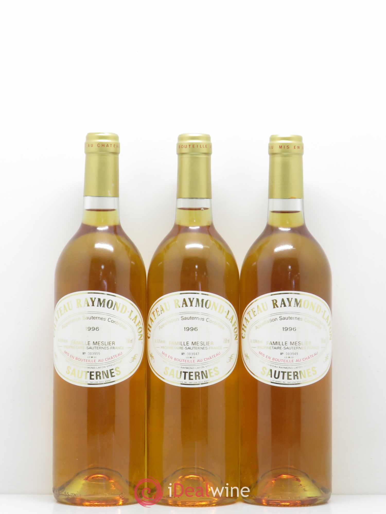 Château Raymond Lafon 1996 - Lotto di 12 bottiglie - 1