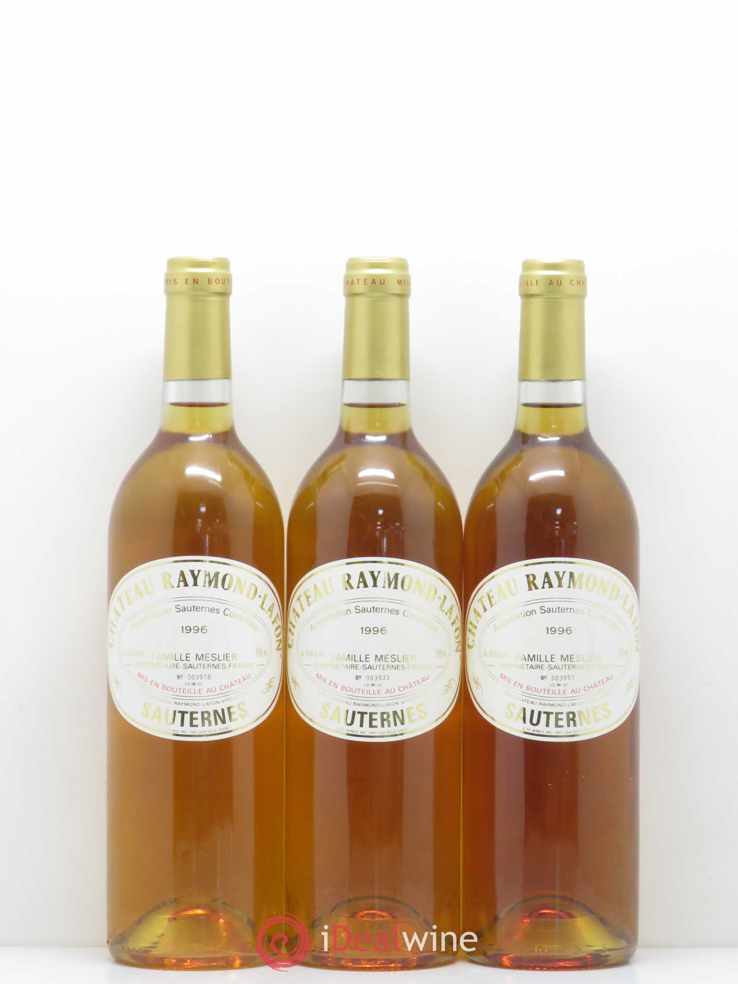 Château Raymond Lafon 1996 - Lotto di 12 bottiglie - 3