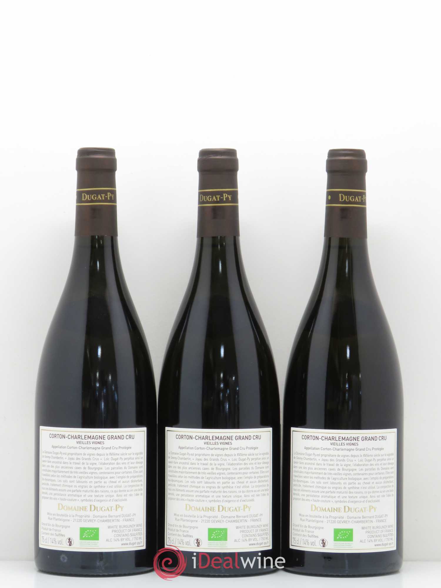 Corton-Charlemagne Grand Cru Vieilles Vignes Dugat-Py Vieilles vignes 2015 - Lotto di 3 bottiglie - 1