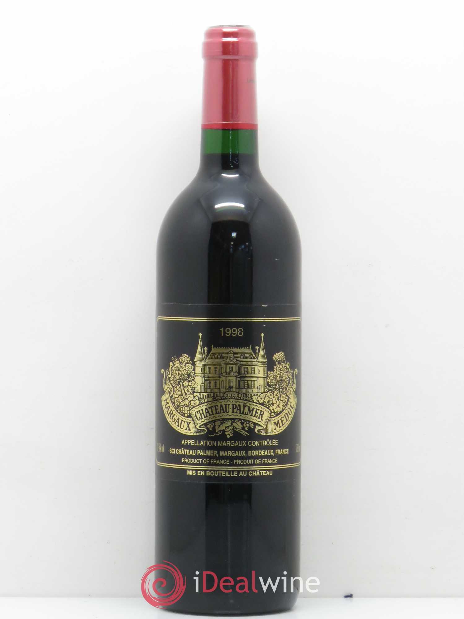 Château Palmer 3ème Grand Cru Classé 1998 - Lot de 1 bouteille - 0