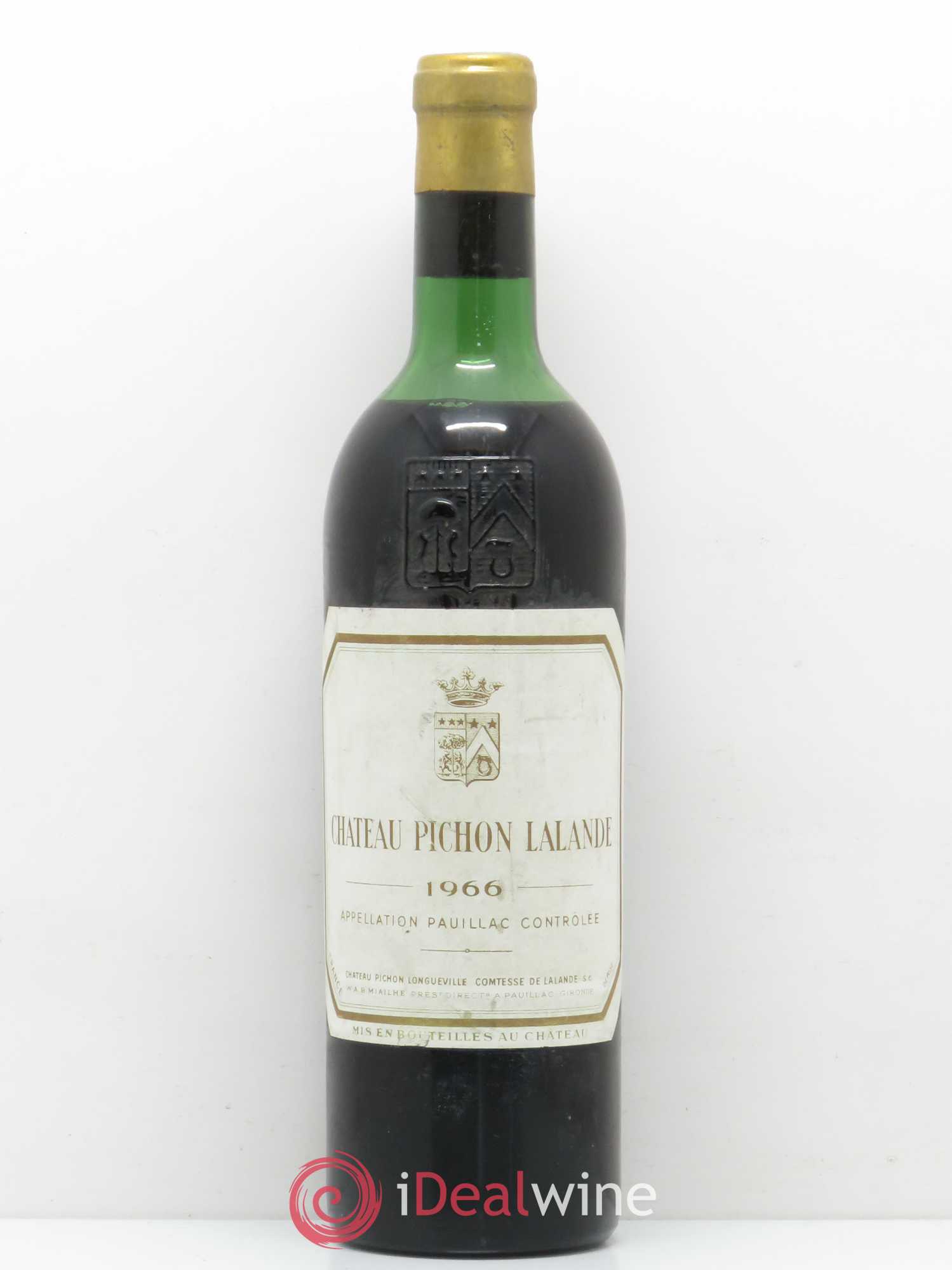 Château Pichon Longueville Comtesse de Lalande 2ème Grand Cru Classé 1966 - Lot de 1 bouteille - 0