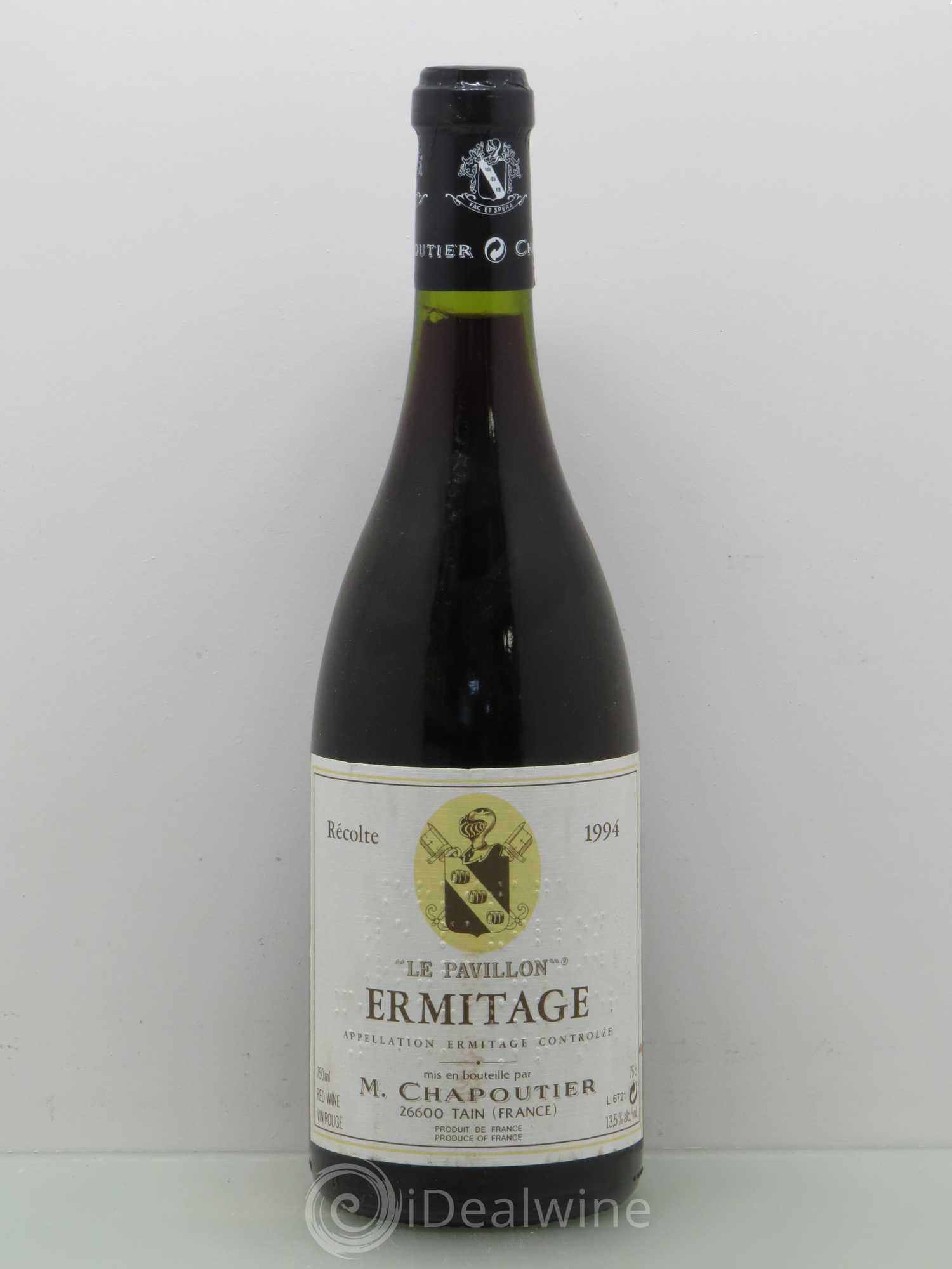 Hermitage Ermitage Le Pavillon Chapoutier 1994 - Lot de 1 bouteille - 0