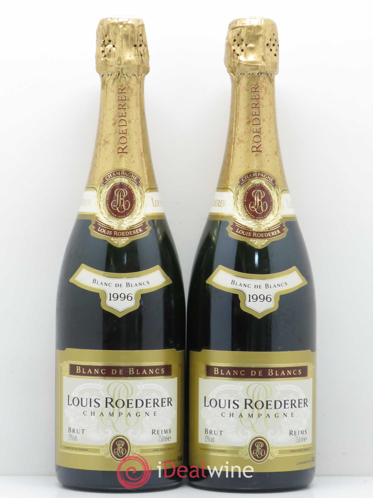 Blanc de Blancs Brut Louis Roederer 1996 - Lot de 2 bouteilles - 0