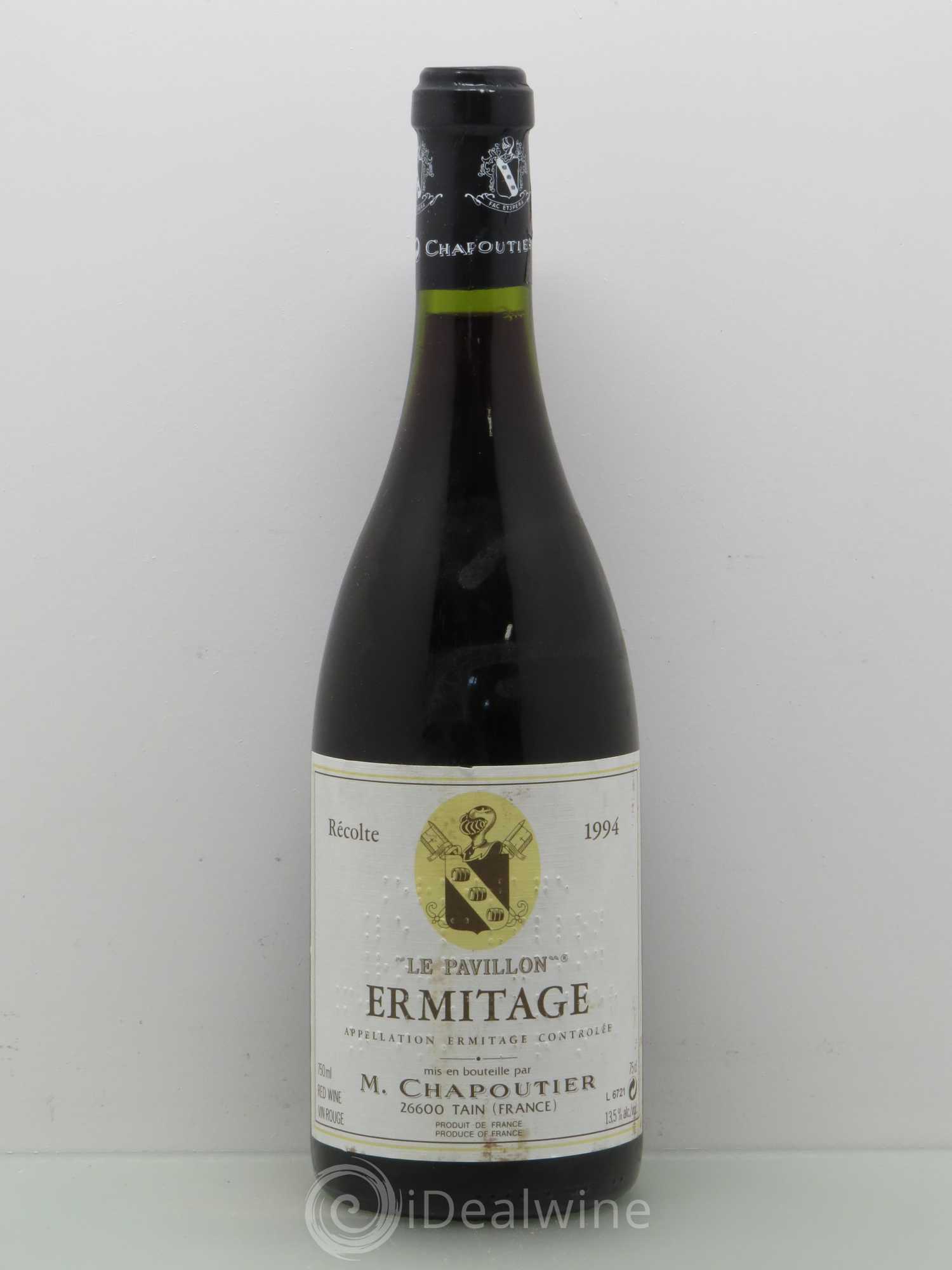 Hermitage Ermitage Le Pavillon Chapoutier 1994 - Lot de 1 bouteille - 0