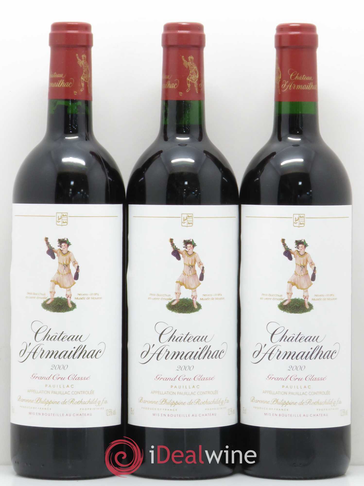Château d' Armailhac - Mouton Baron(ne) Philippe 5ème Grand Cru Classé 2000 - Lot de 6 bouteilles - 1