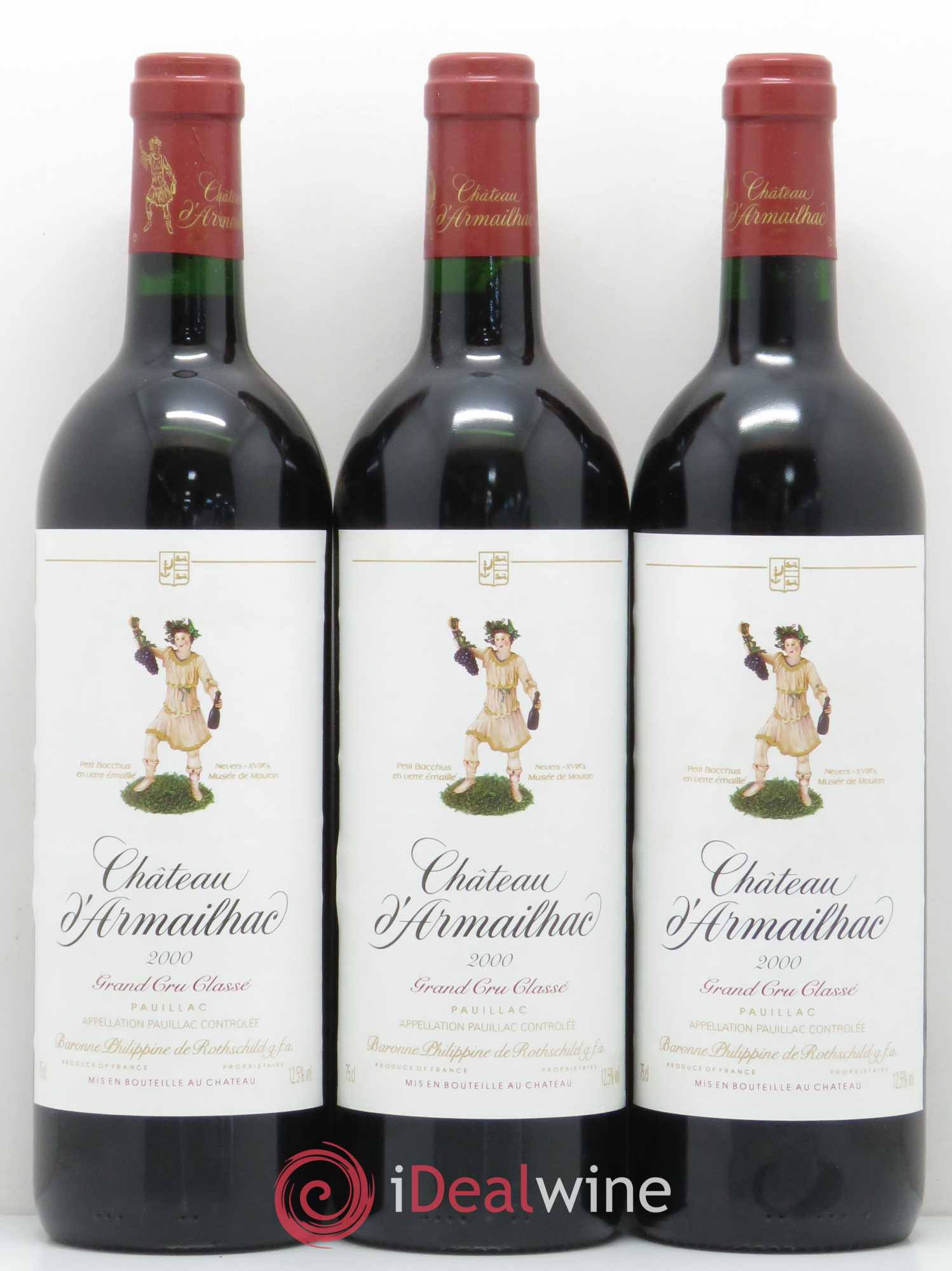 Château d' Armailhac - Mouton Baron(ne) Philippe 5ème Grand Cru Classé 2000 - Lot de 6 bouteilles - 1