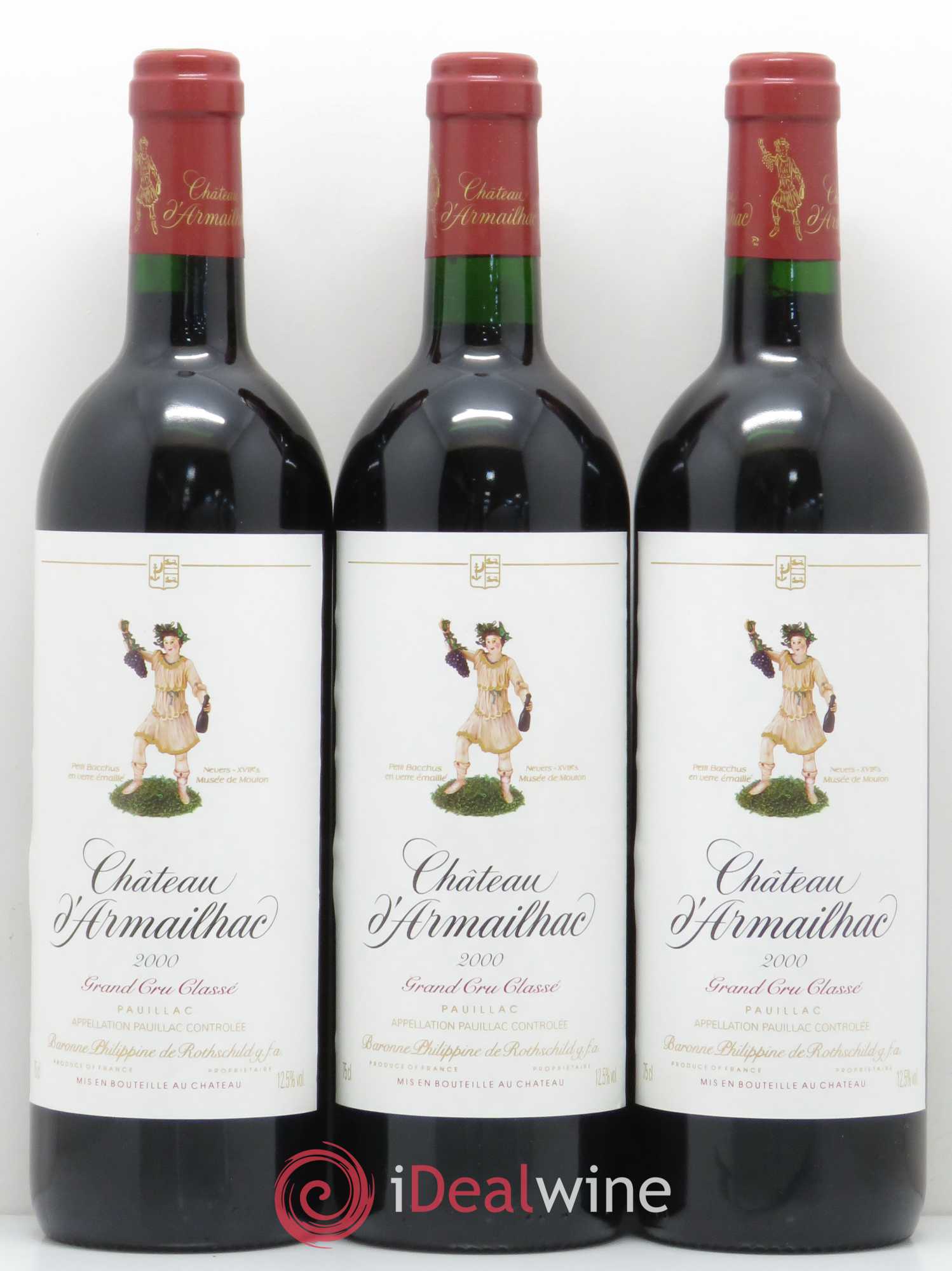 Château d' Armailhac - Mouton Baron(ne) Philippe 5ème Grand Cru Classé 2000 - Lot de 6 bouteilles - 2