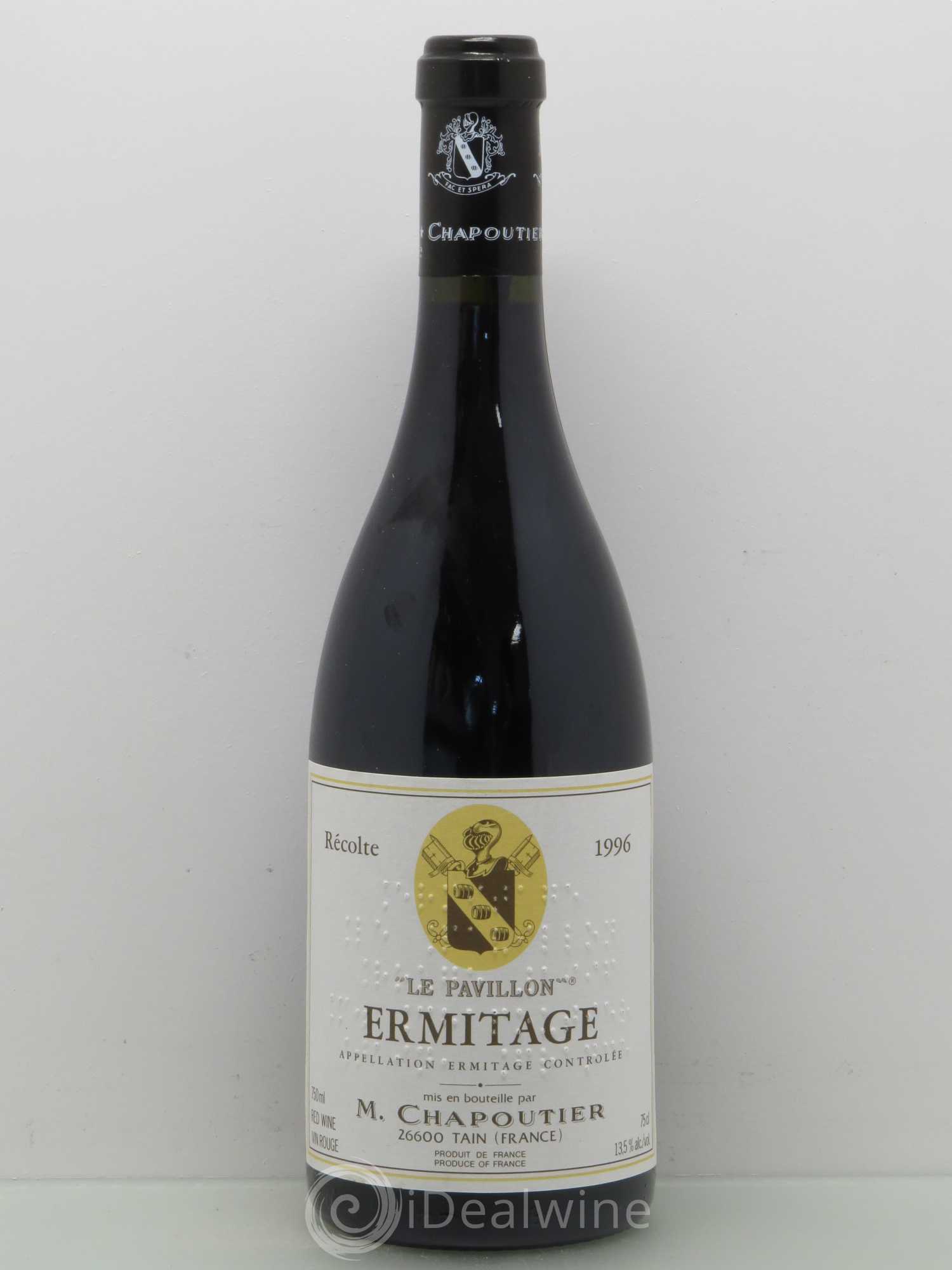 Hermitage Ermitage Le Pavillon Chapoutier 1996 - Lot de 1 bouteille - 0