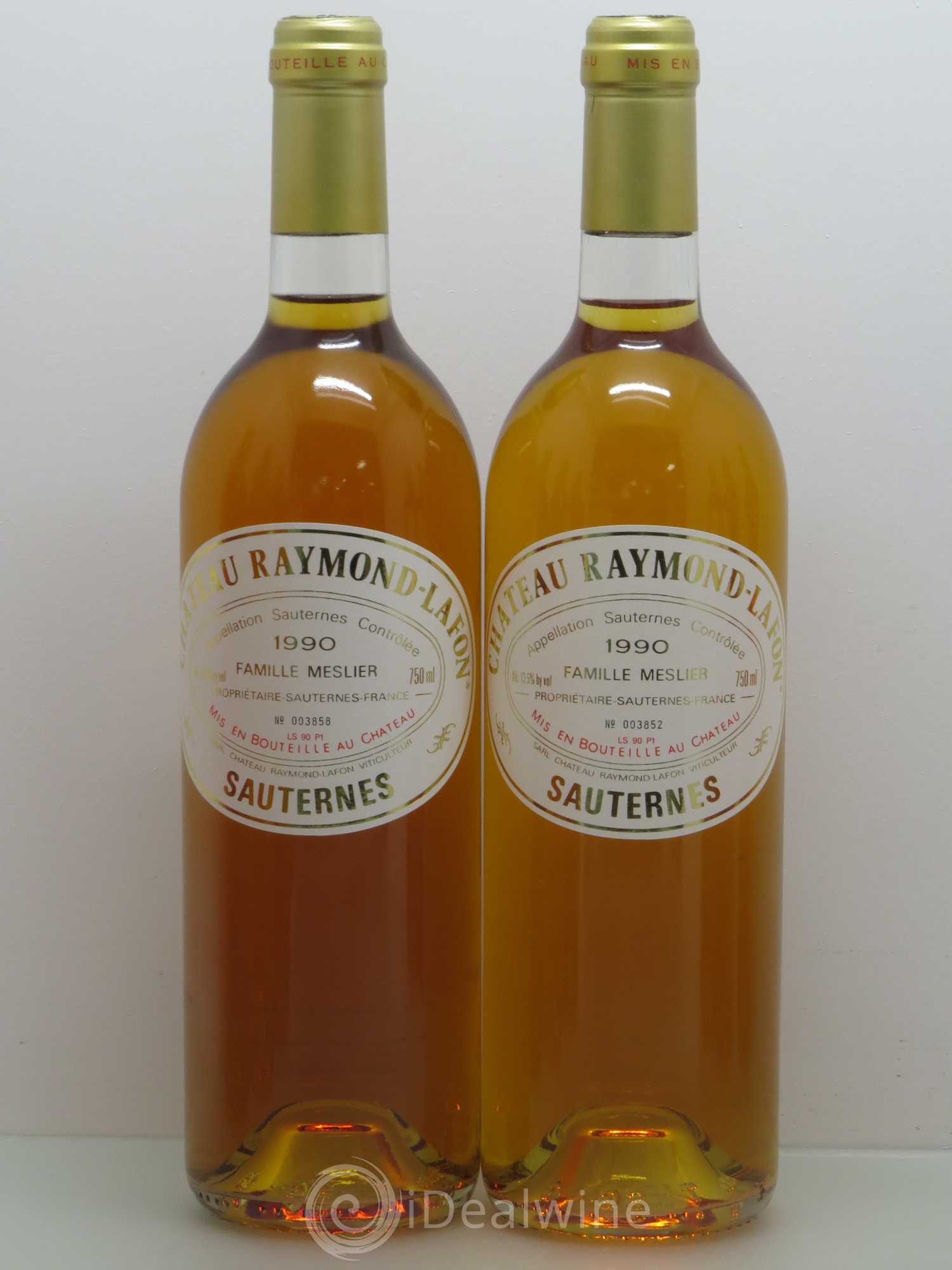 Château Raymond Lafon 1990 - Lotto di 2 bottiglie - 0