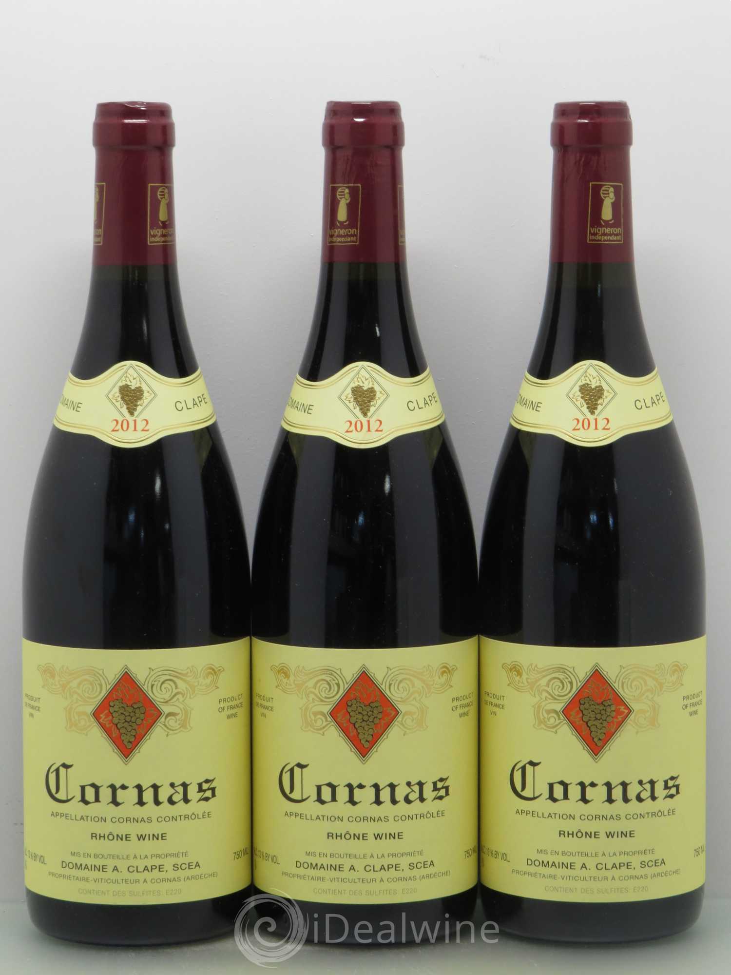 Cornas Auguste Clape 2012 - Lot de 3 bouteilles - 0