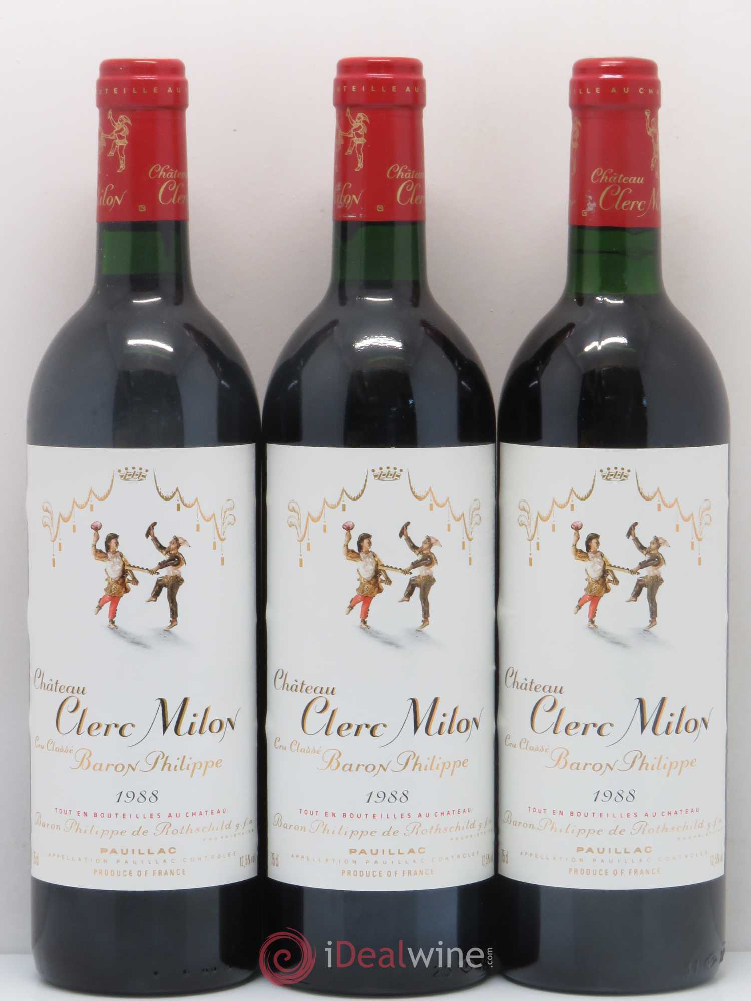 Château Clerc Milon 5ème Grand Cru Classé 1988 - Lot de 6 bouteilles - 2