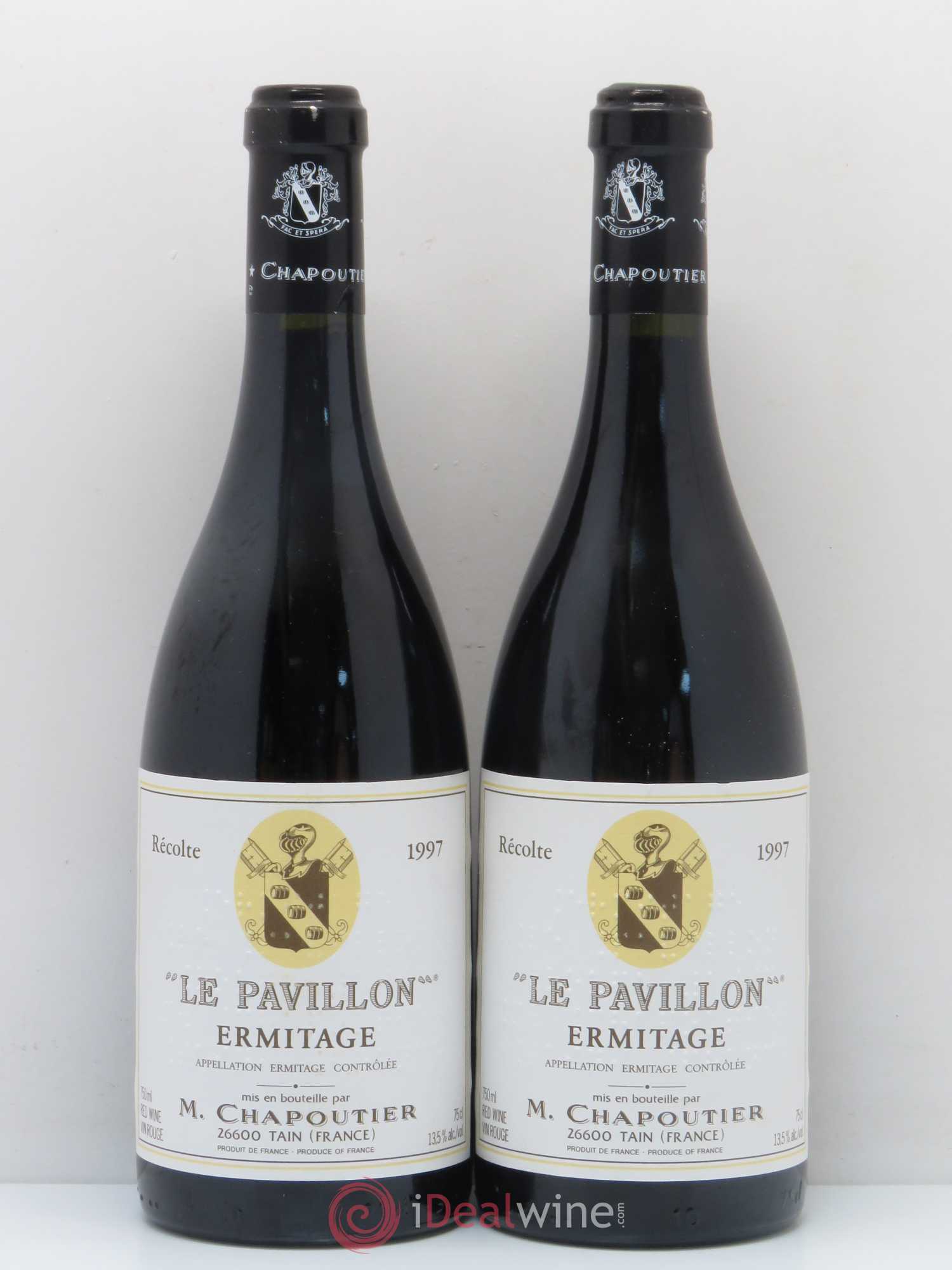 Hermitage Ermitage Le Pavillon Chapoutier 1997 - Lot de 2 bouteilles - 0