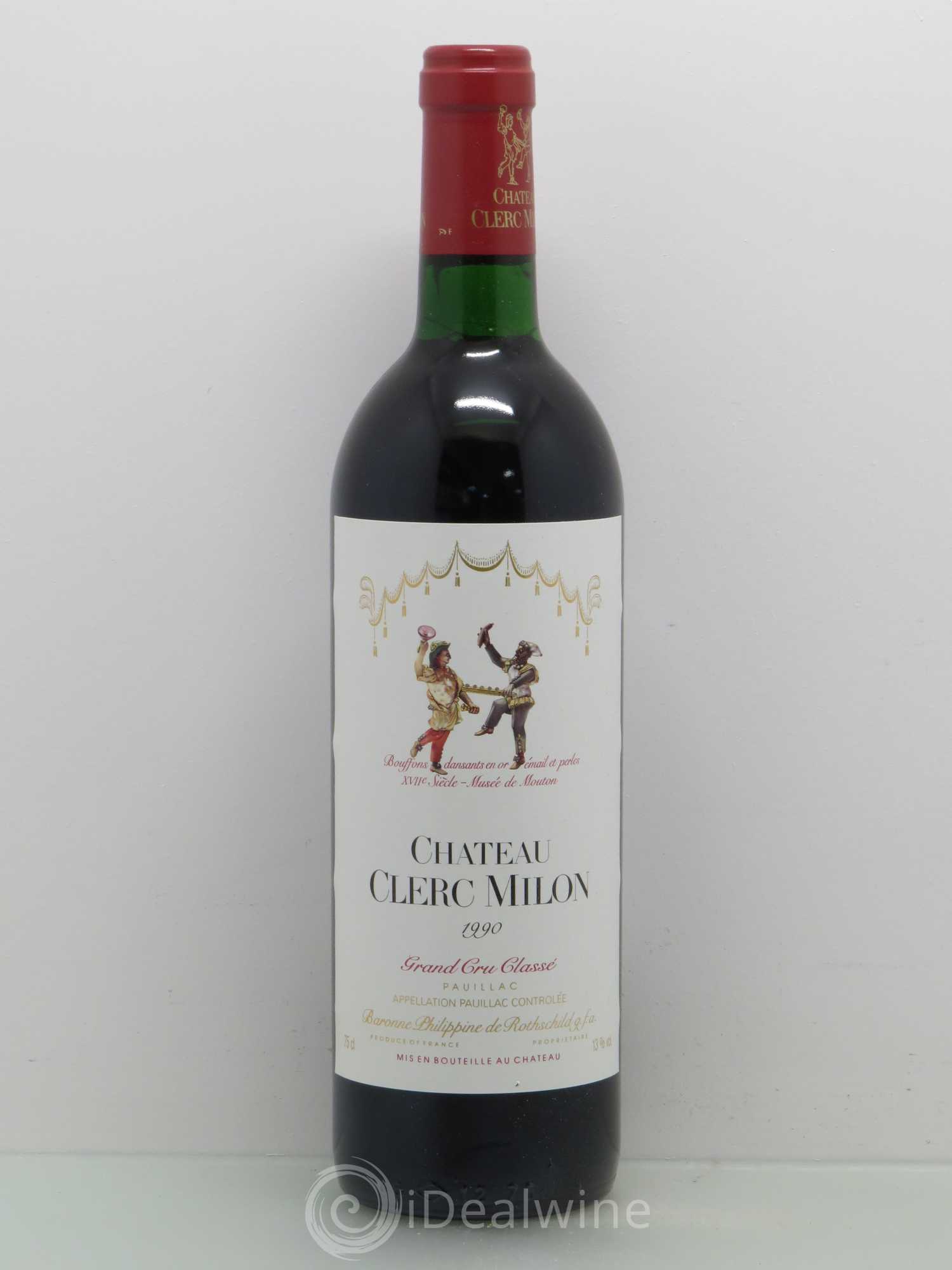 Château Clerc Milon 5ème Grand Cru Classé 1990 - Lot de 1 bouteille - 0