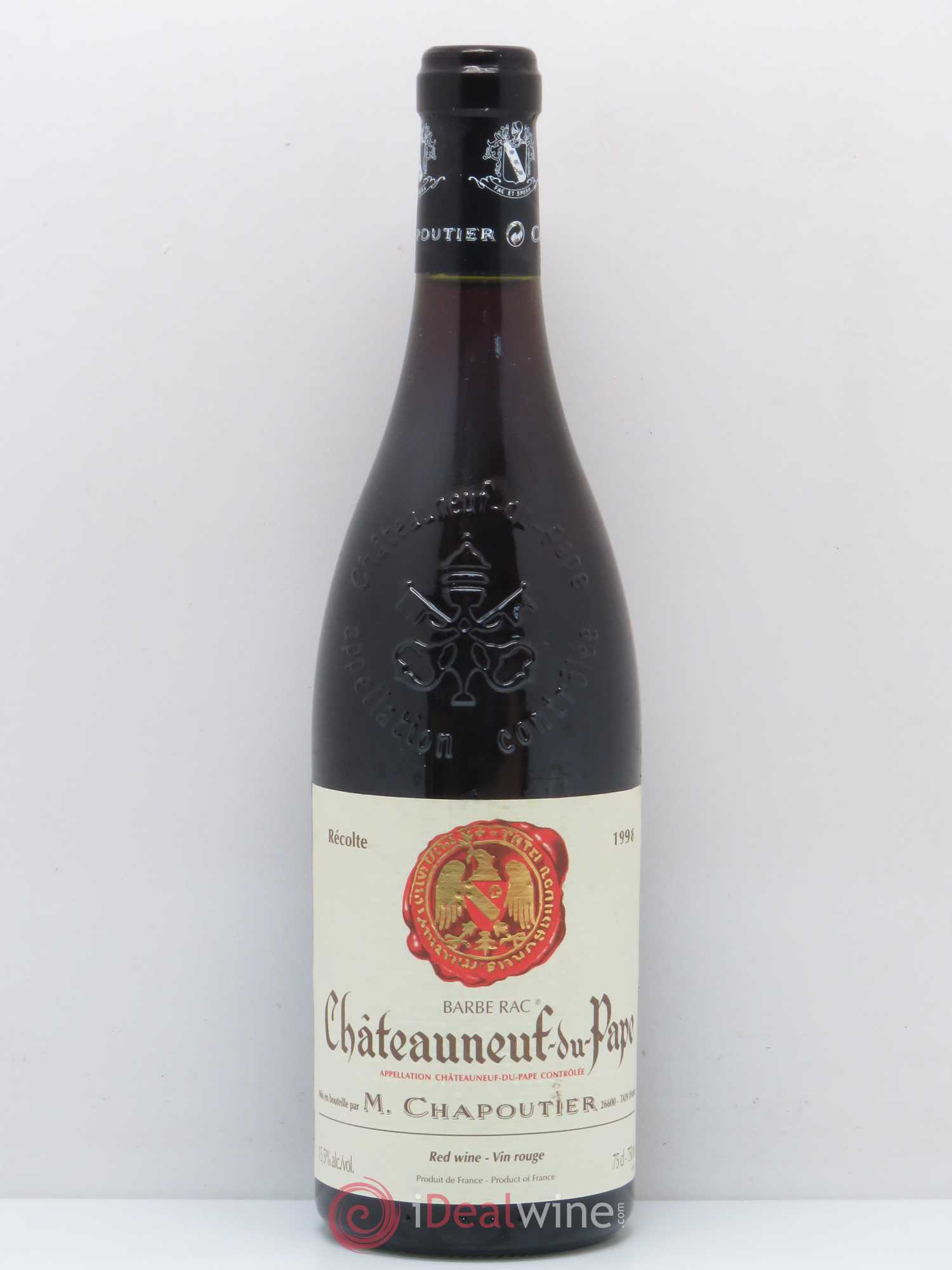 Châteauneuf-du-Pape Barbe Rac Chapoutier 1998 - Lot de 1 bouteille - 0
