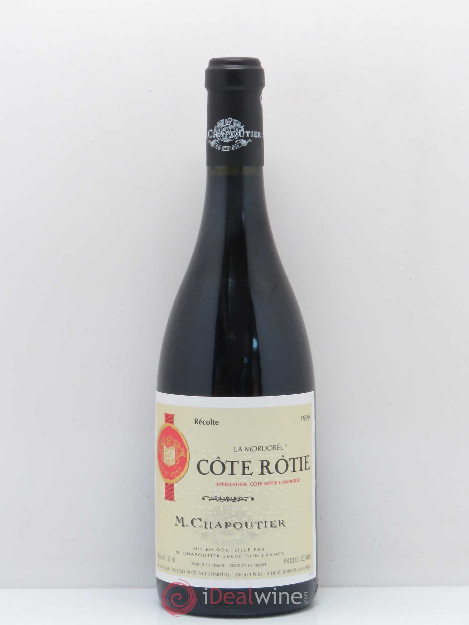 Côte-Rôtie La Mordorée Chapoutier 1999 - Lot de 1 bouteille - 0