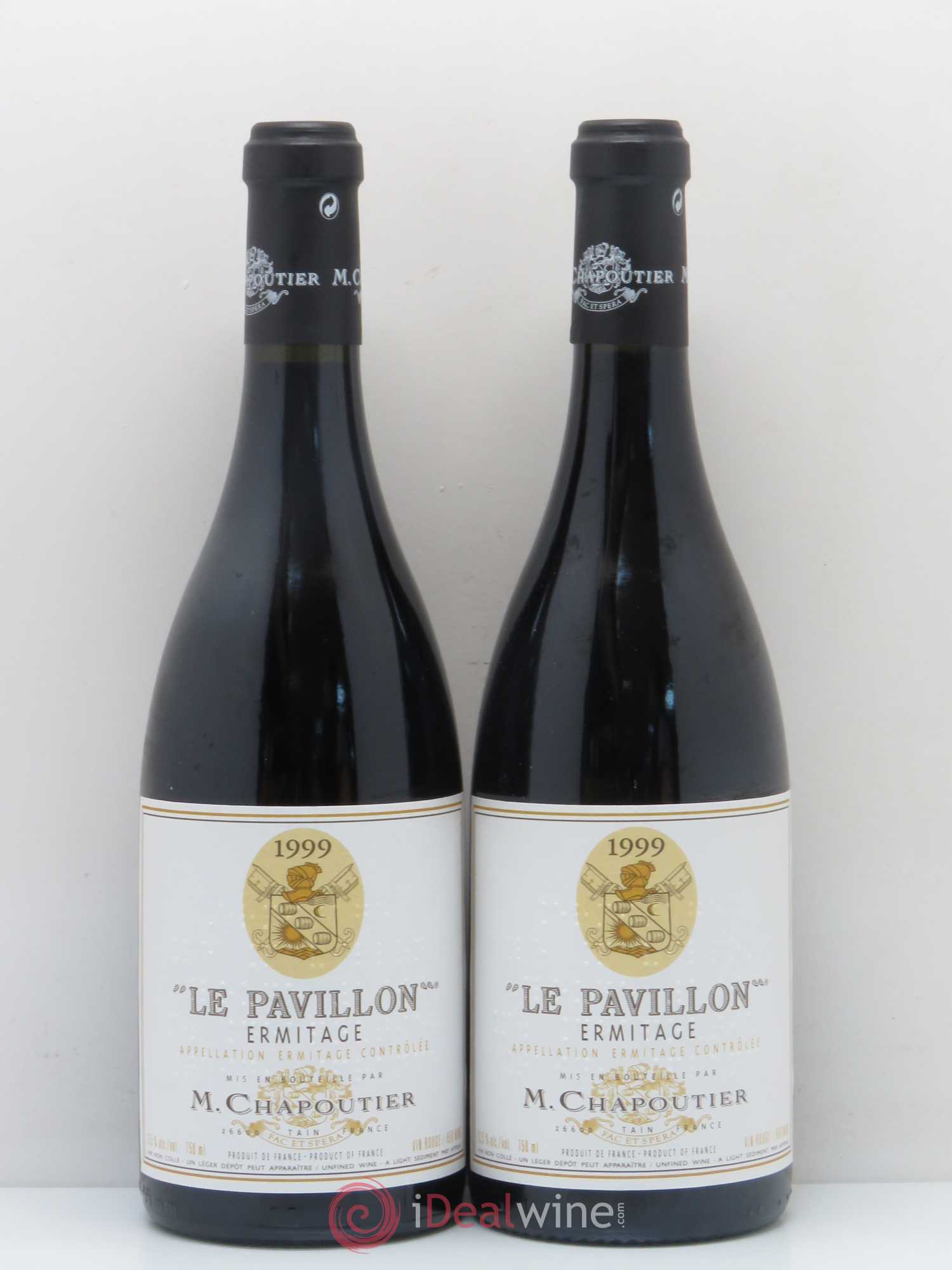Hermitage Ermitage Le Pavillon Chapoutier 1999 - Lot de 2 bouteilles - 0