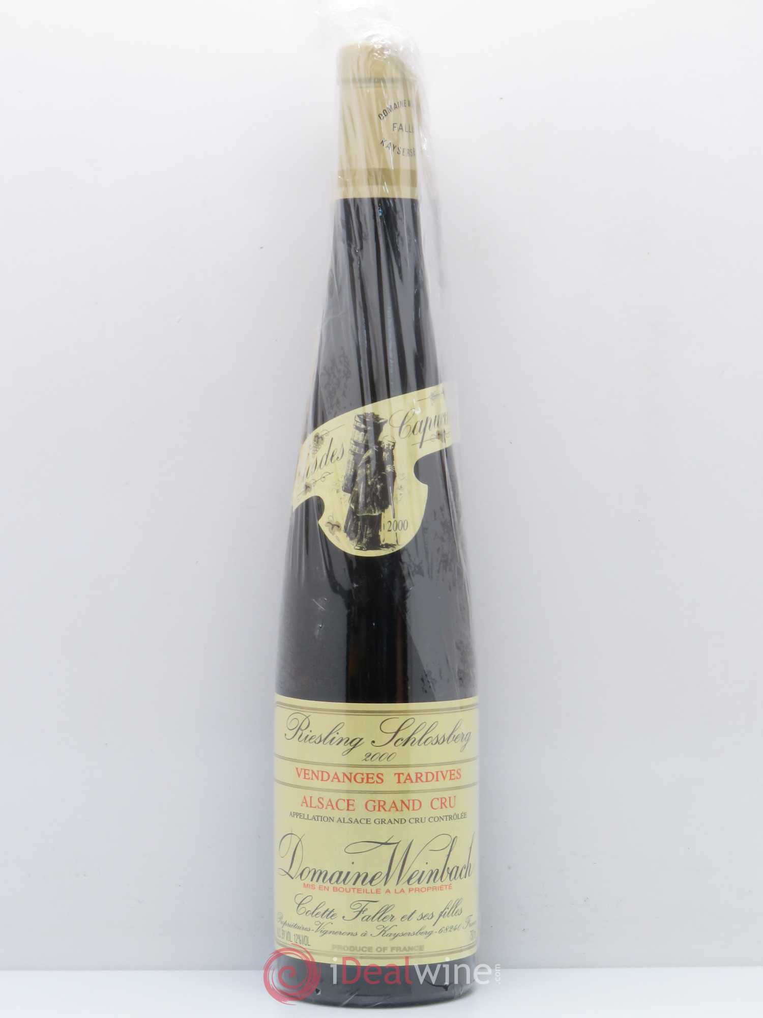 Alsace Riesling Vendanges Tardives Grand Cru Schlossberg Weinbach (Domaine) 2000 - Lotto di 1 bottiglia - 0
