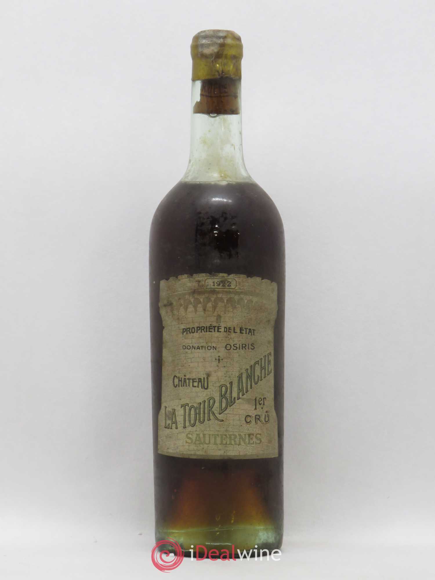Château la Tour Blanche 1er Grand Cru Classé 1922 - Lotto di 1 bottiglia - 0
