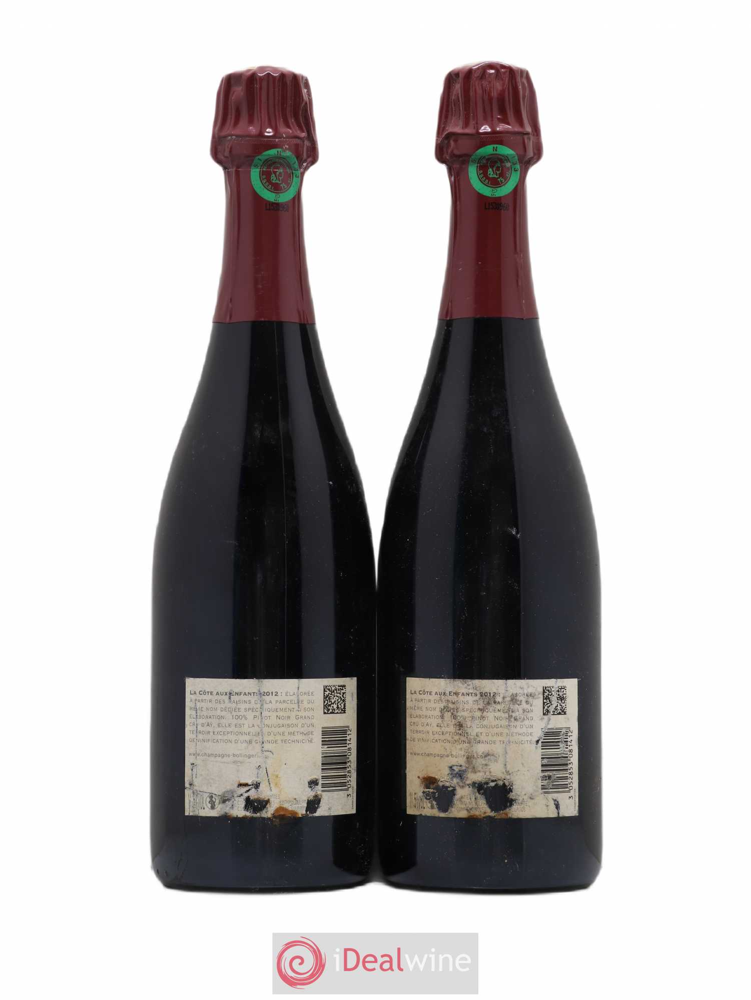 La Côte Aux Enfants Bollinger 2012 - Lot de 2 bouteilles - 1