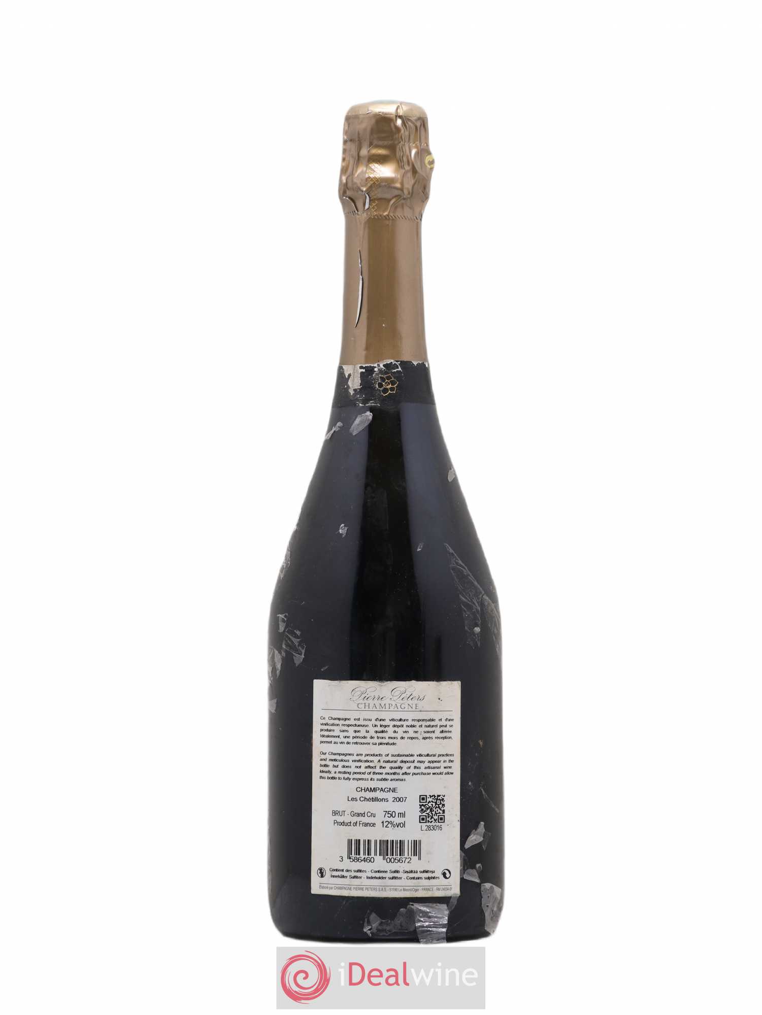 Cuvée Spéciale les Chétillons Blanc de Blancs Brut Pierre Péters 2007 - Lot de 1 bouteille - 1