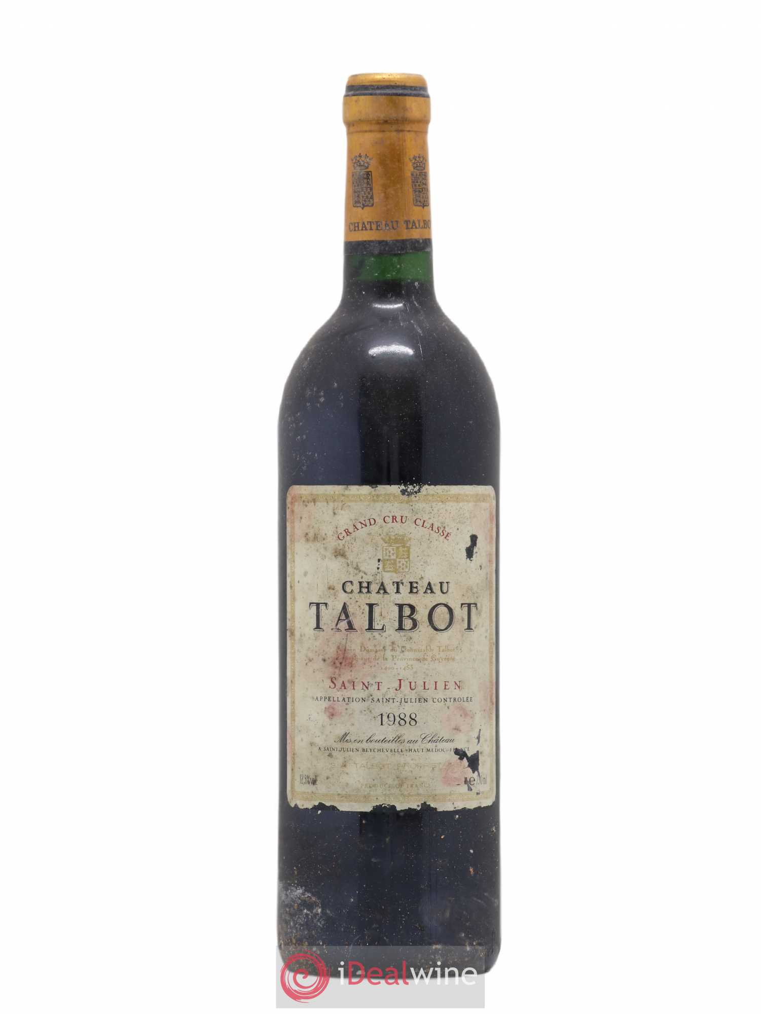 Château Talbot 4ème Grand Cru Classé 1988 - Lot de 1 bouteille - 0