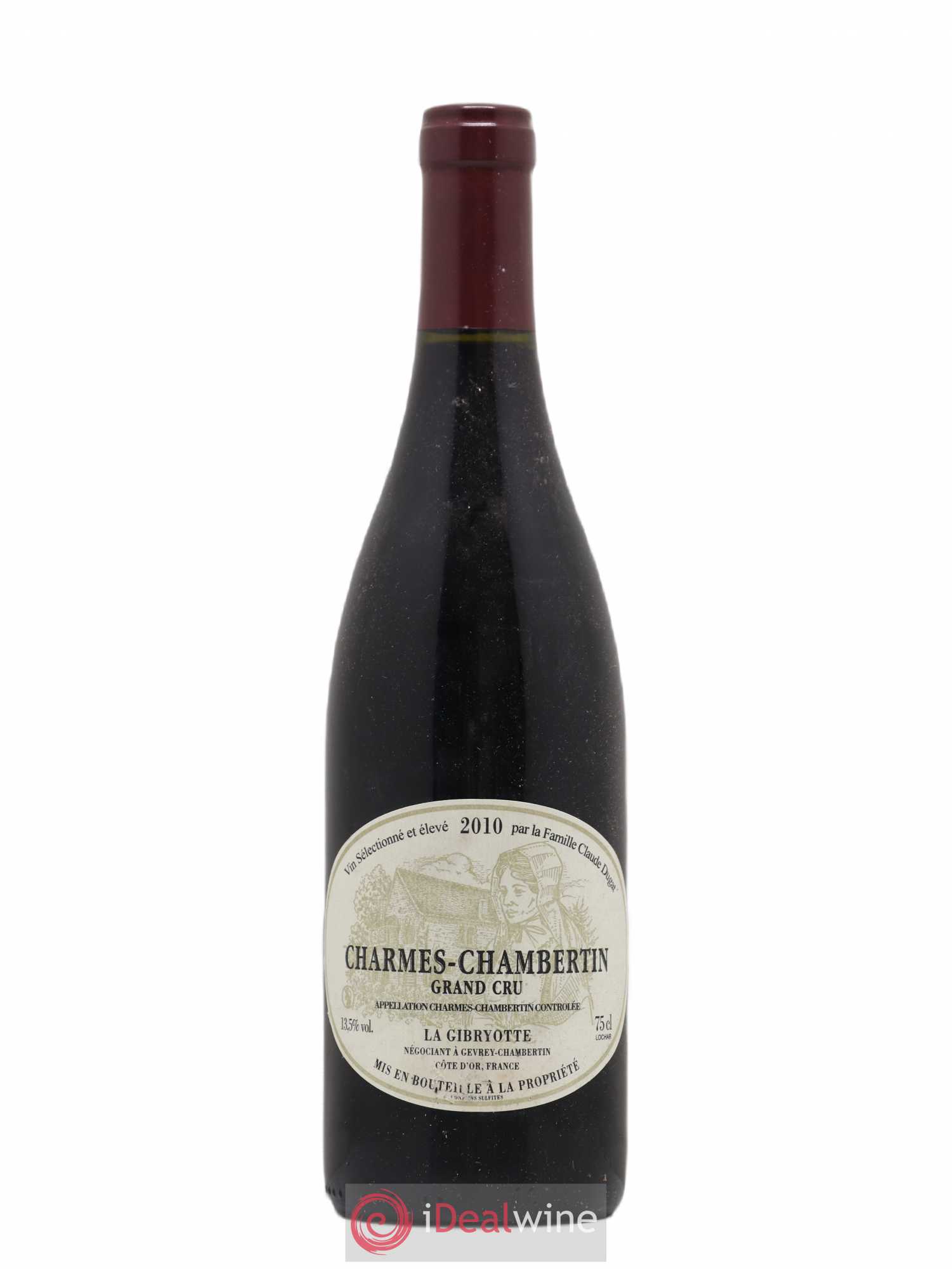 Charmes-Chambertin Grand Cru La Gibryotte Claude Dugat 2010 - Lot de 1 bouteille - 0
