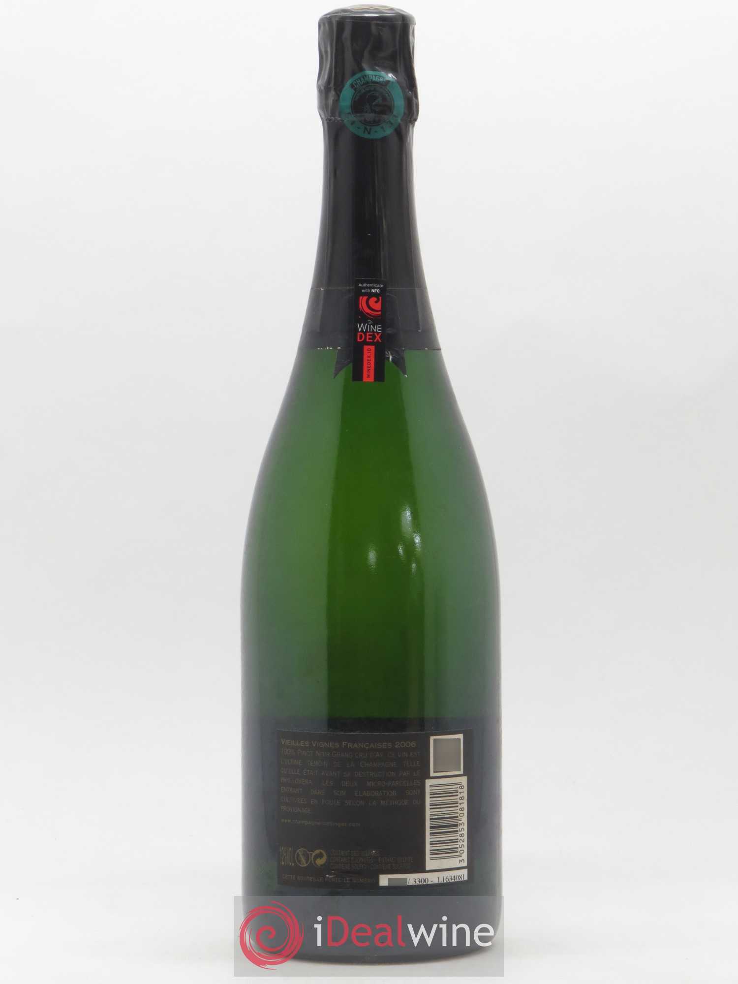 Brut Vieilles Vignes Françaises Bollinger 2006 - Lot de 1 bouteille - 1