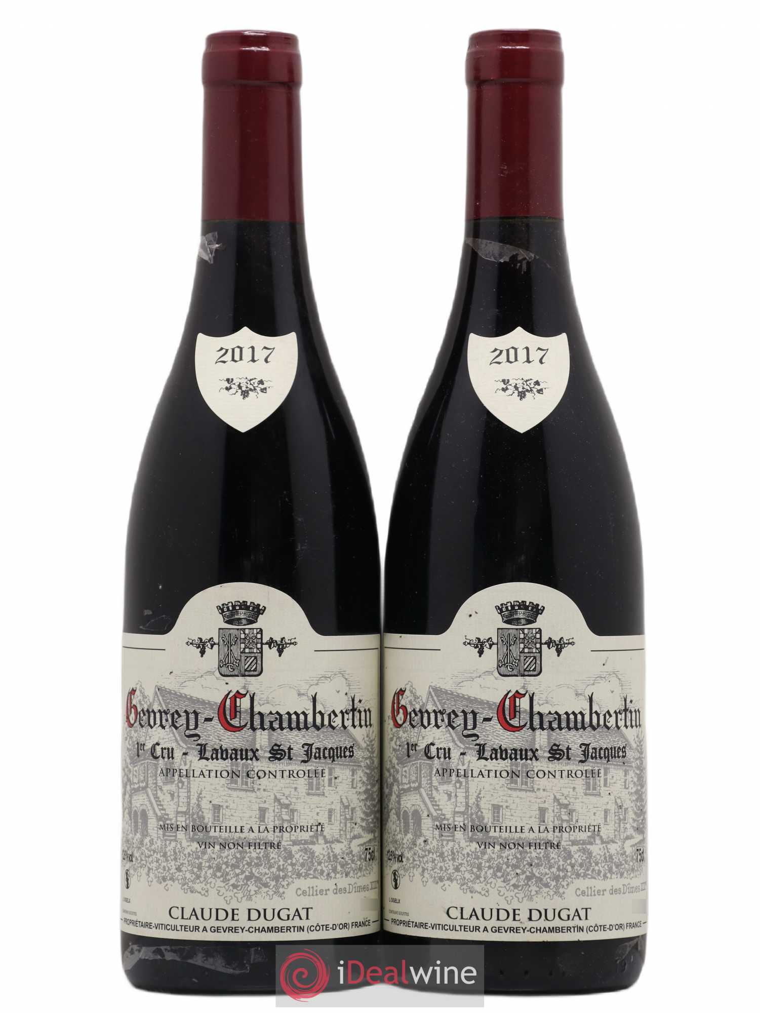 Gevrey-Chambertin 1er Cru Lavaux Saint-Jacques Claude Dugat 2017 - Lot de 2 bouteilles - 0