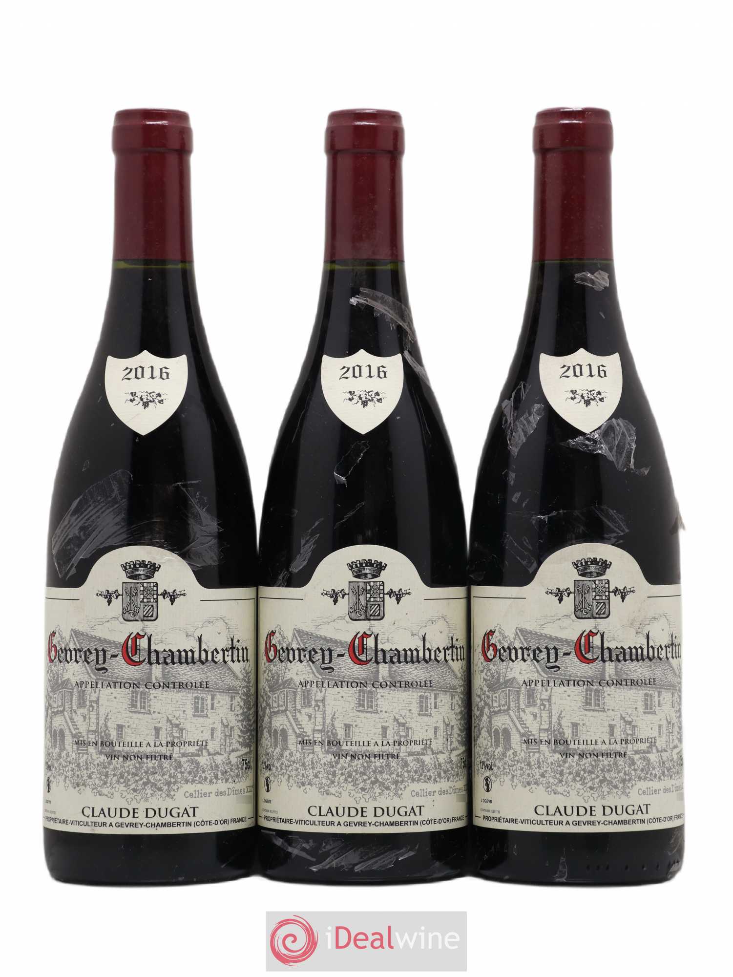 Gevrey-Chambertin Claude Dugat 2016 - Lot de 3 bouteilles - 0