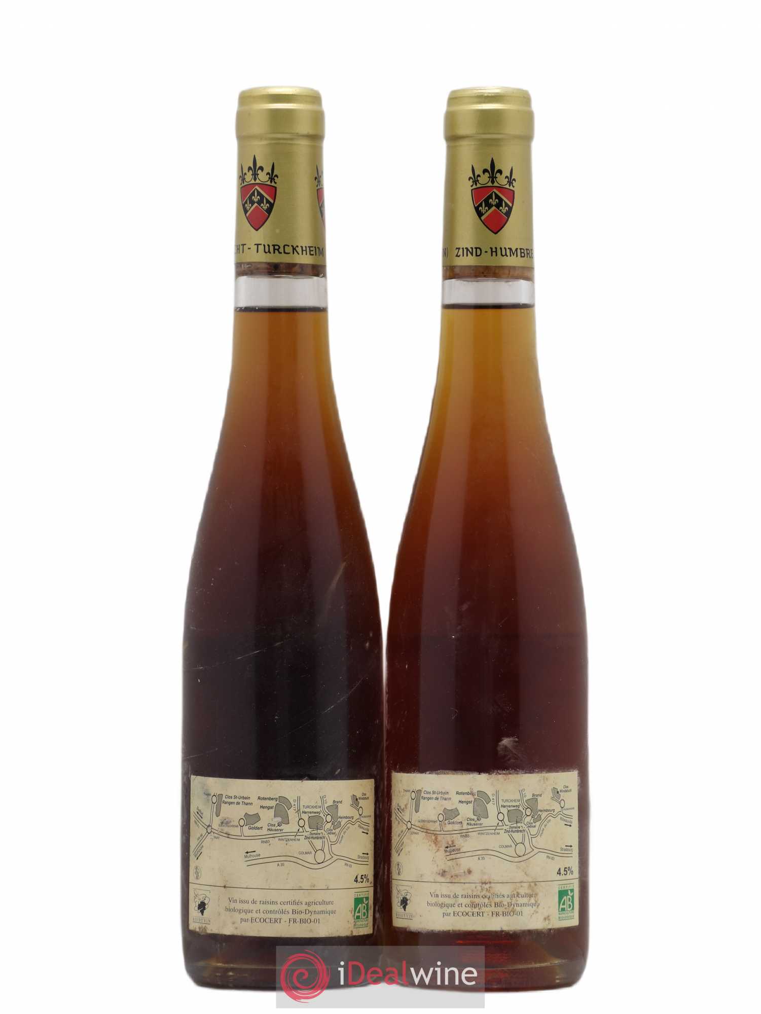 Alsace Pinot Gris Clos Jebsal Séléction de Grains Nobles Trie Spéciale Zind-Humbrecht (Domaine) 2008 - Posten von 2 Demi-Flaschen - 1