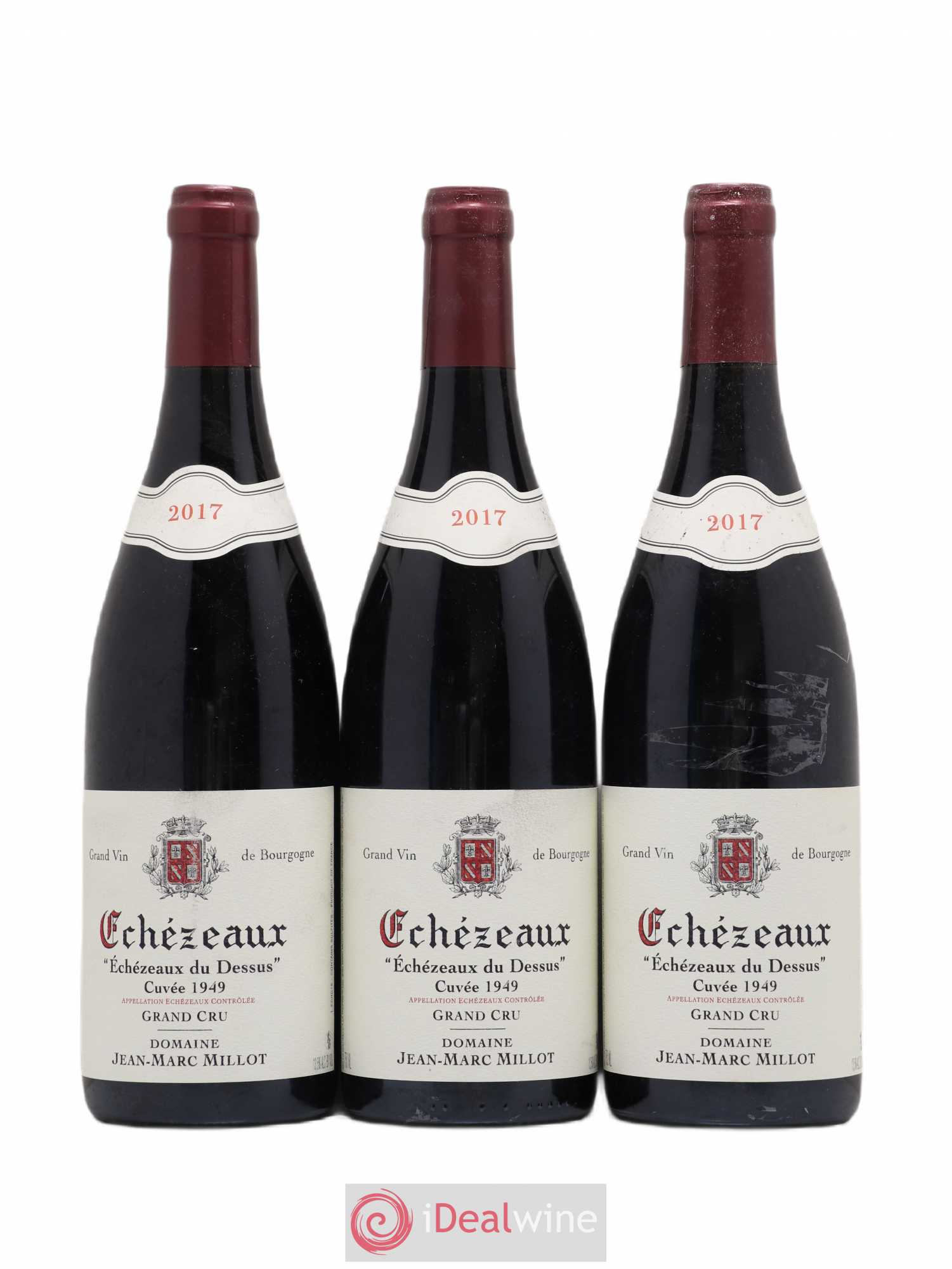 Echezeaux Grand Cru du Dessus Cuvée 1949 Jean-Marc Millot 2017 - Posten von 3 Flaschen - 0