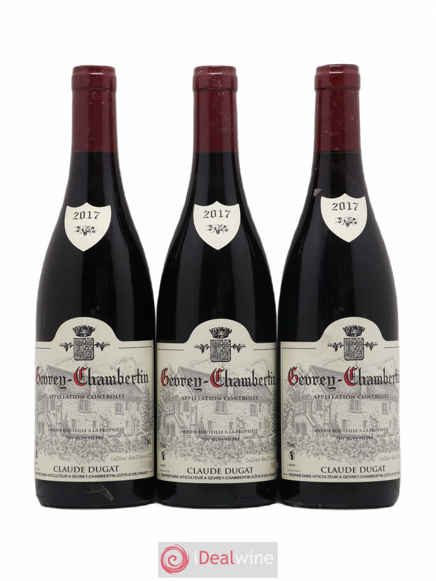 Gevrey-Chambertin Claude Dugat 2017 - Lot de 3 bouteilles - 0