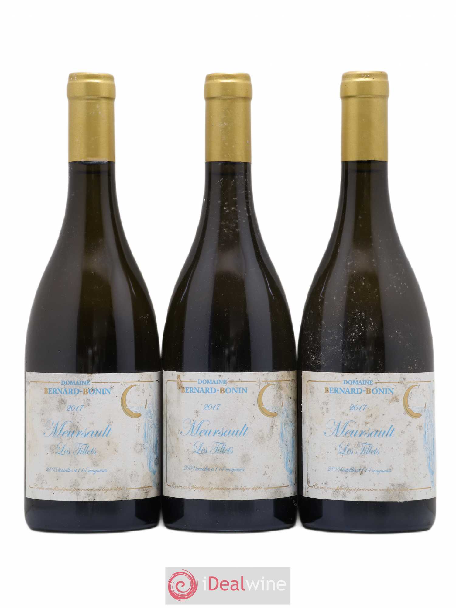 Meursault Les Tillets Bernard Bonin 2017 - Lot de 3 bouteilles - 0
