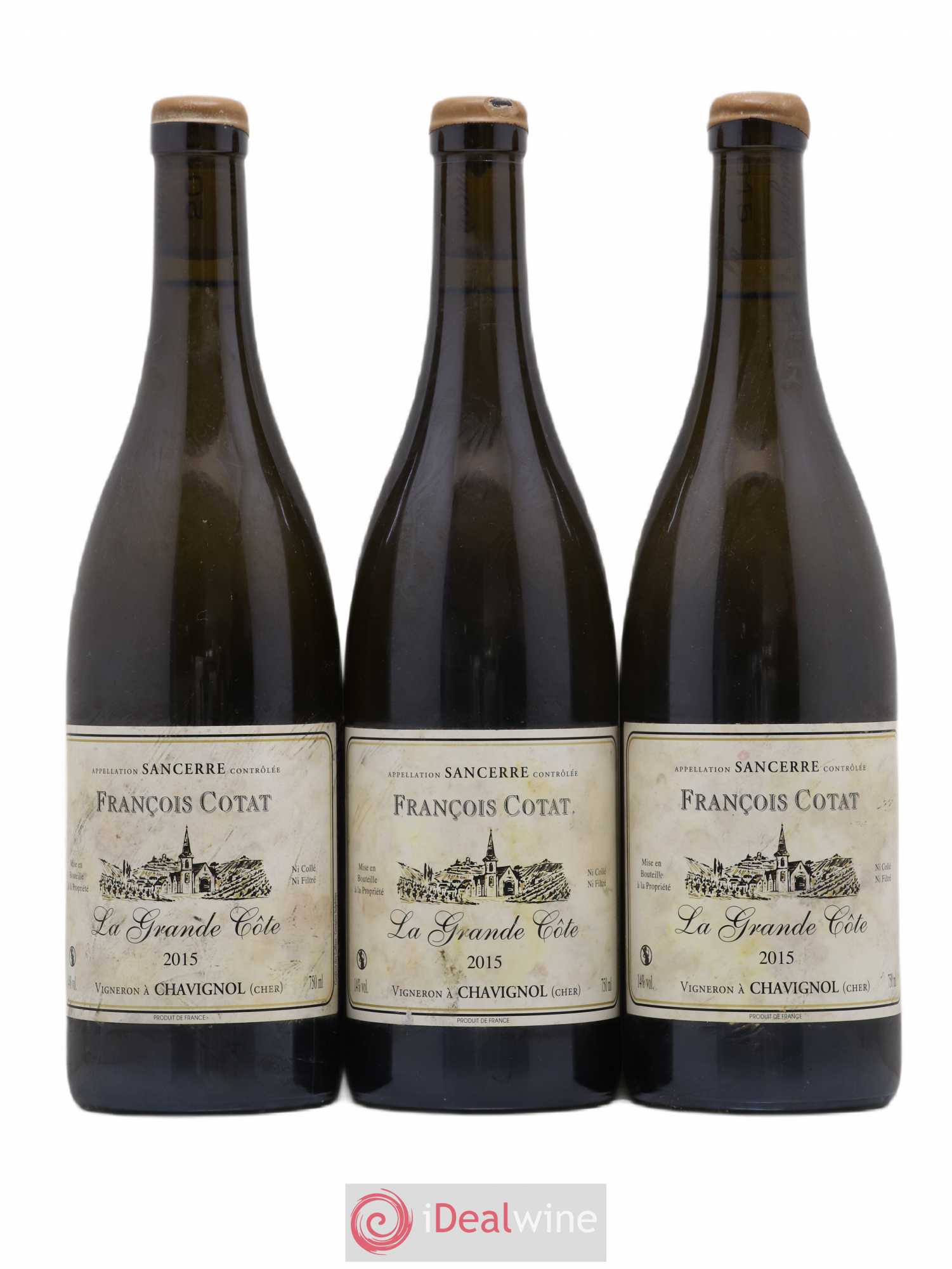 Sancerre La Grande Côte François Cotat 2015 - Lot de 3 bouteilles - 0