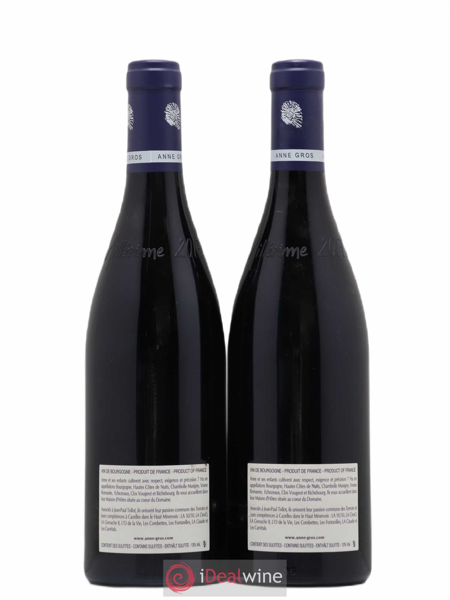 Richebourg Grand Cru Anne Gros 2017 - Lot de 2 bouteilles - 1