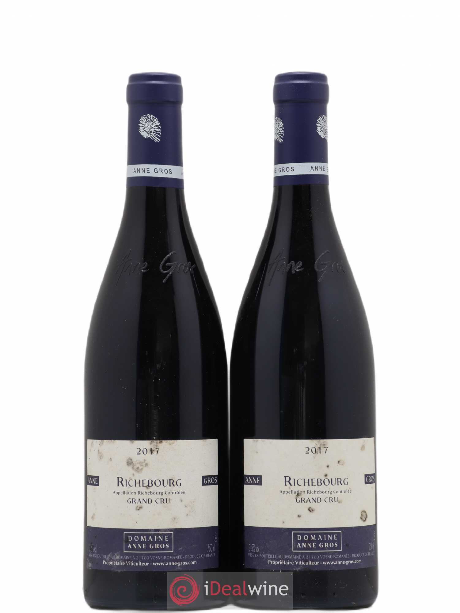 Richebourg Grand Cru Anne Gros 2017 - Lot de 2 bouteilles - 0