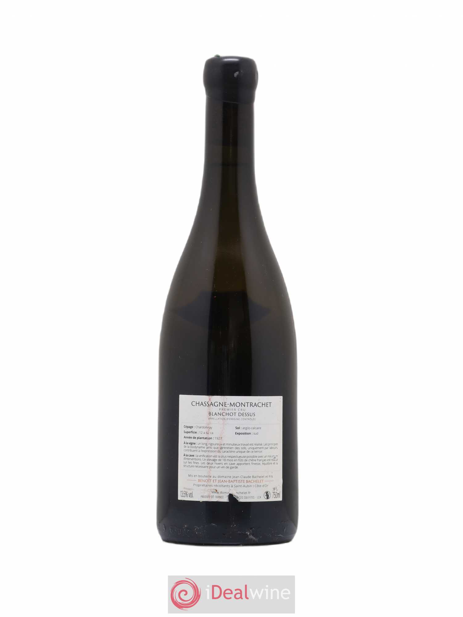Chassagne-Montrachet 1er Cru Blanchot Dessus Jean-Claude Bachelet (Domaine) 2014 - Lot de 1 bouteille - 1