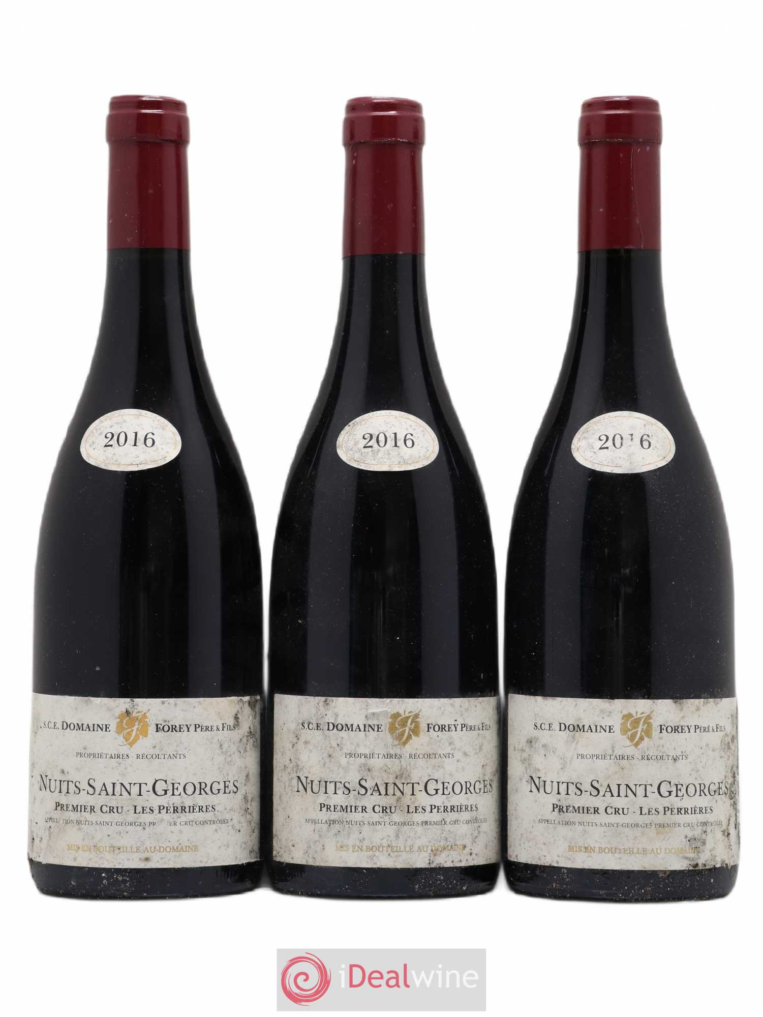 Nuits-Saint-Georges 1er Cru Les Perrières Forey Père et Fils (Domaine) 2016 - Lot de 3 bouteilles - 0