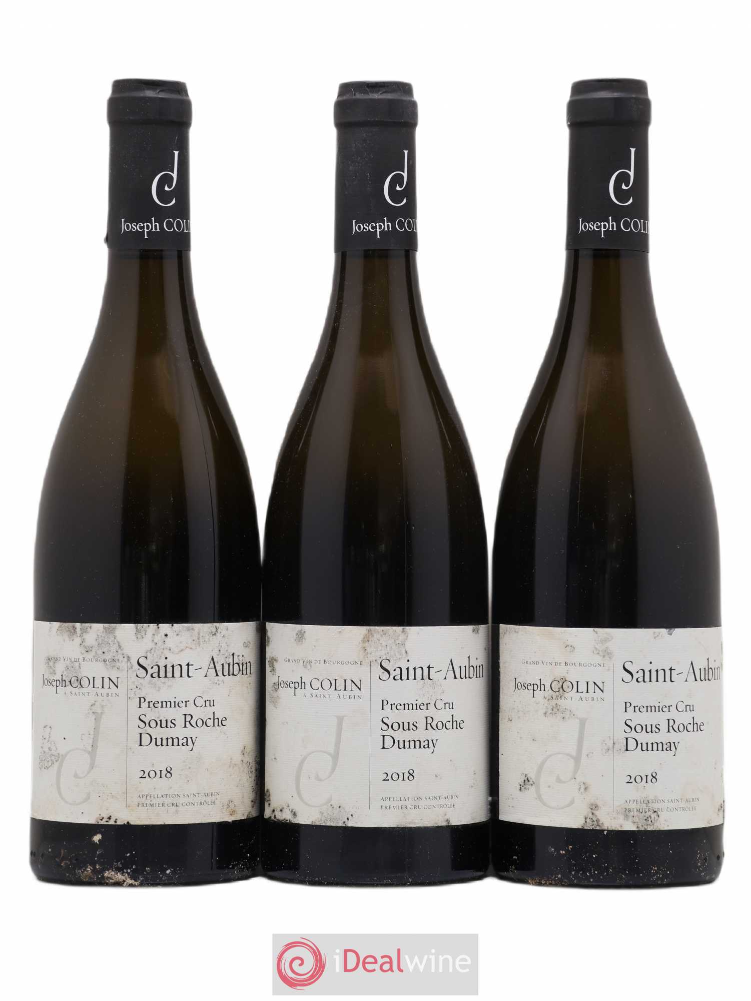 Saint-Aubin 1er Cru Sous Roche Dumay Joseph Colin 2018 - Lot de 3 bouteilles - 0