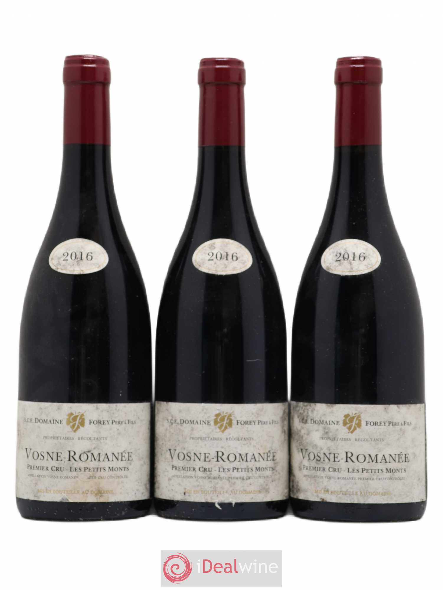 Vosne-Romanée 1er Cru Les Petits Monts Forey Père et Fils (Domaine) 2016 - Lot de 3 bouteilles - 0