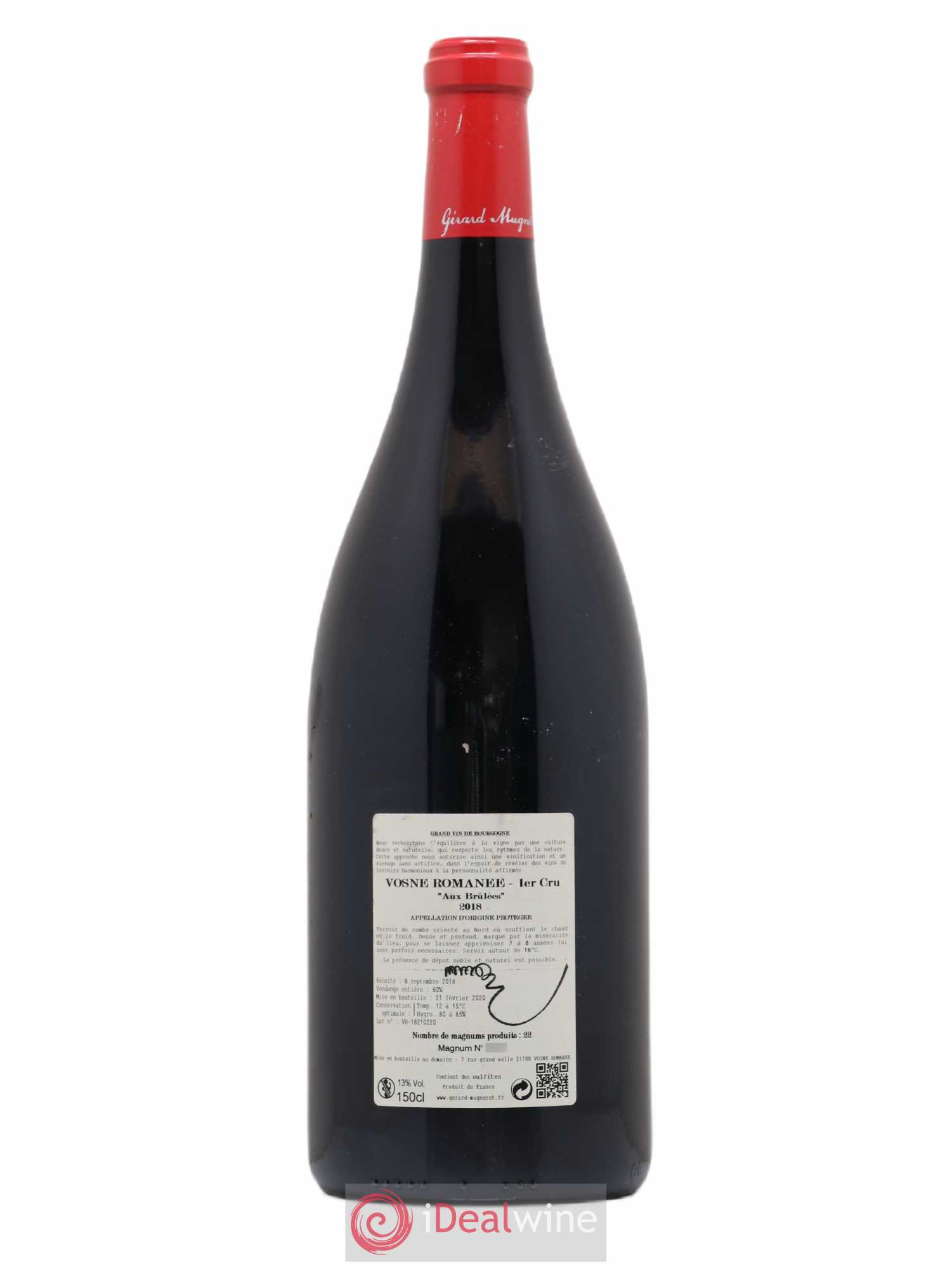 Vosne-Romanée 1er Cru Les Brulées Gérard Mugneret 2018 - Lot de 1 magnum - 1