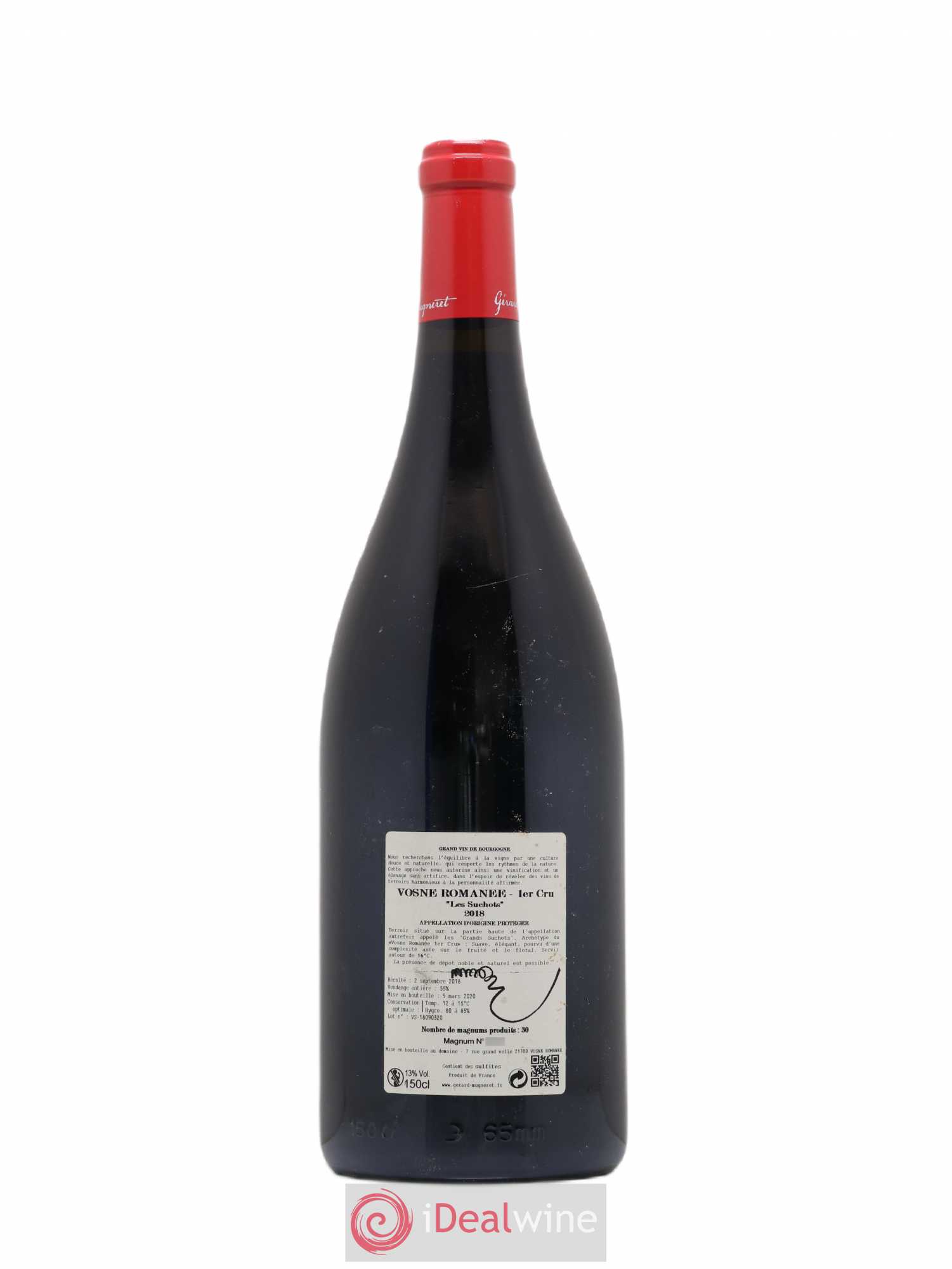 Vosne-Romanée 1er Cru Les Suchots Gérard Mugneret 2018 - Lot de 1 magnum - 1