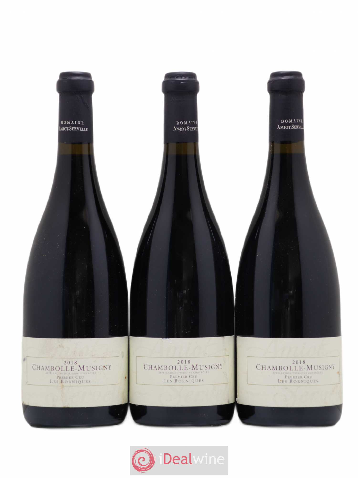 Chambolle-Musigny 1er Cru Les Borniques Amiot-Servelle 2018 - Lot de 3 bouteilles - 0