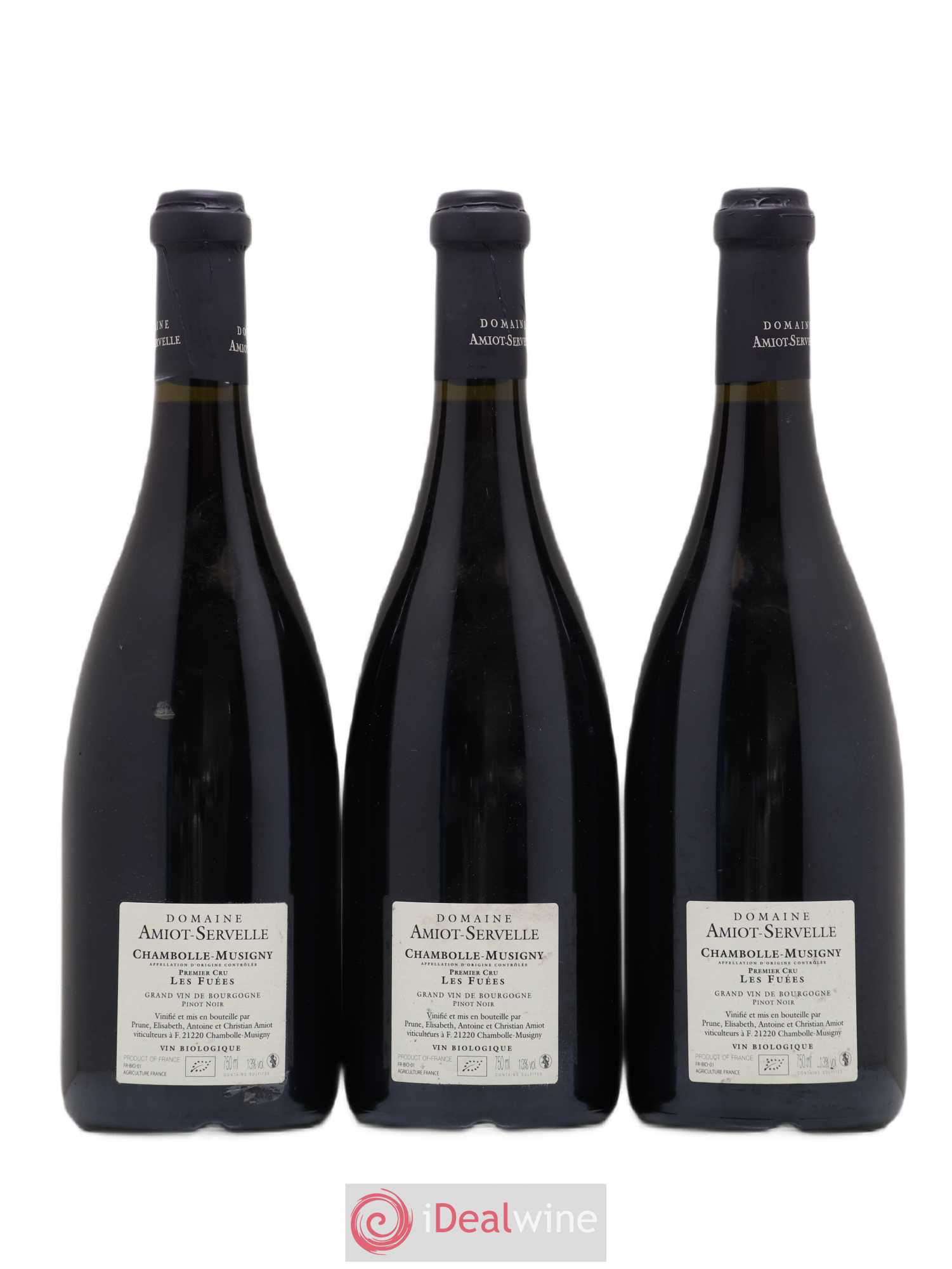 Chambolle-Musigny 1er Cru Les Fuées Amiot-Servelle 2017 - Lot of 3 bottles - 1