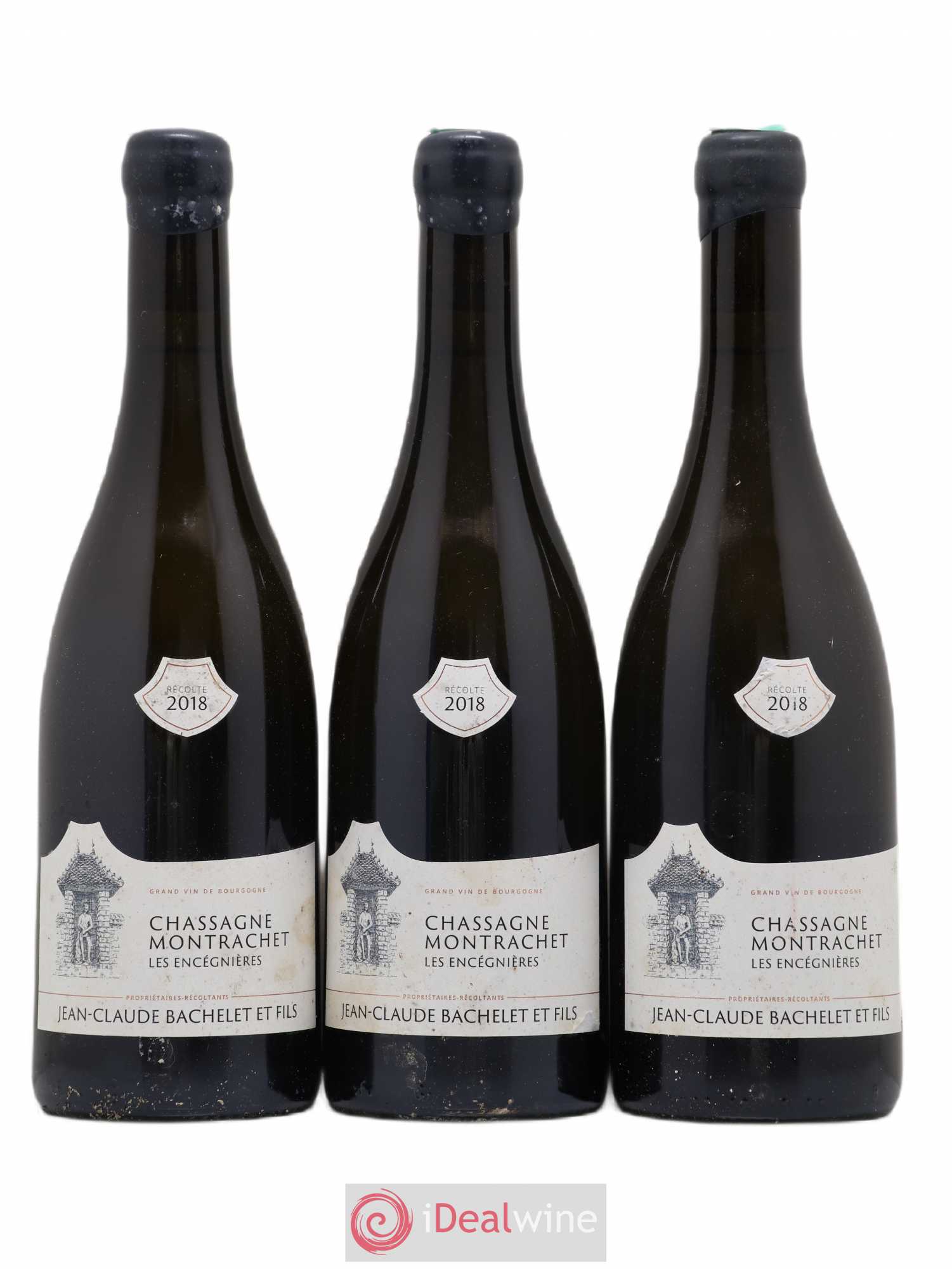 Chassagne-Montrachet Les Encégnières Jean-Claude Bachelet (Domaine) 2018 - Lotto di 3 bottiglie - 0
