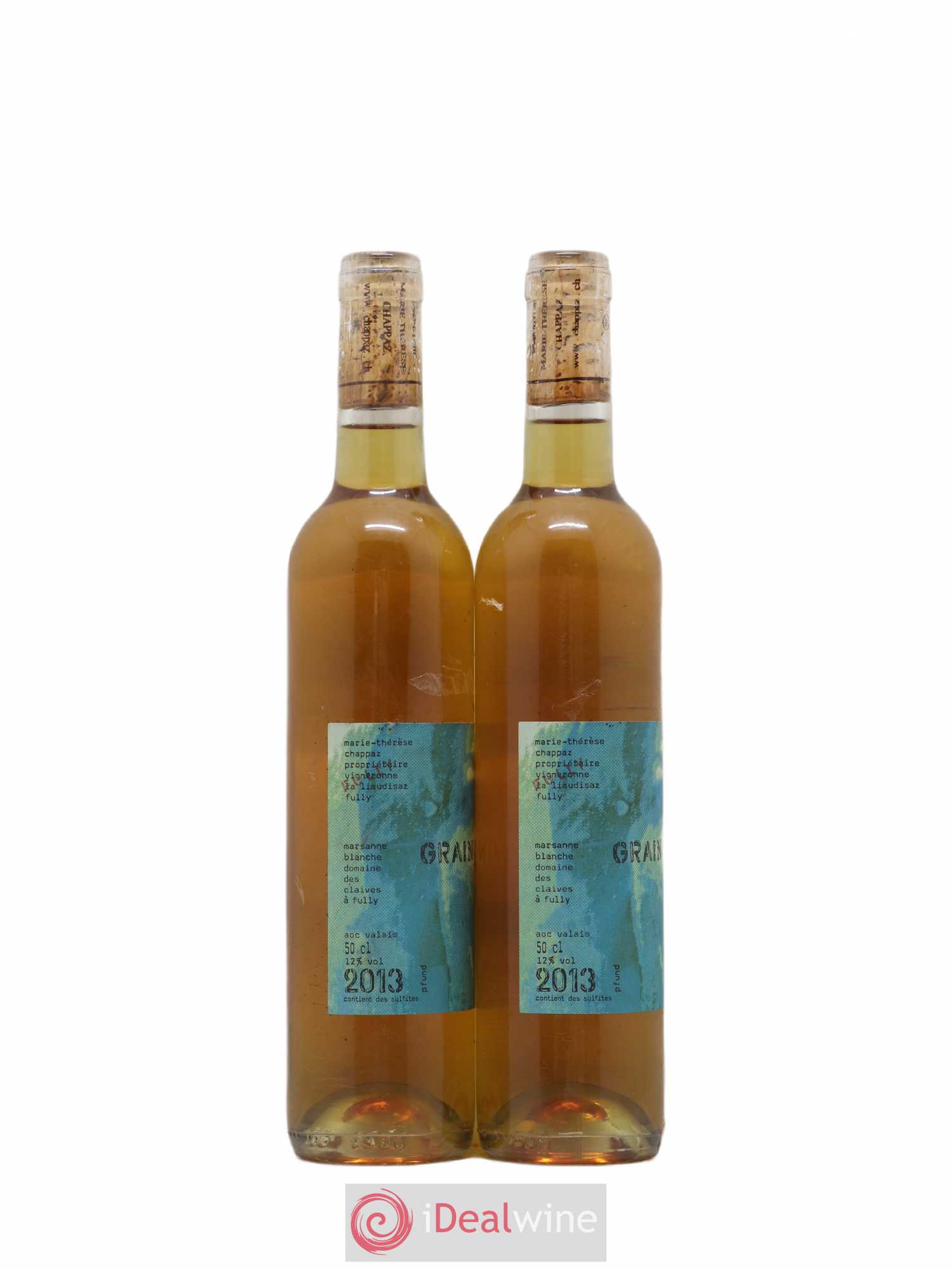 Valais Grain Noble Marsanne Blanche Marie-Thérèse Chappaz - Domaine Les Claives 50cl 2013 - Lotto di 2 bottiglie - 1