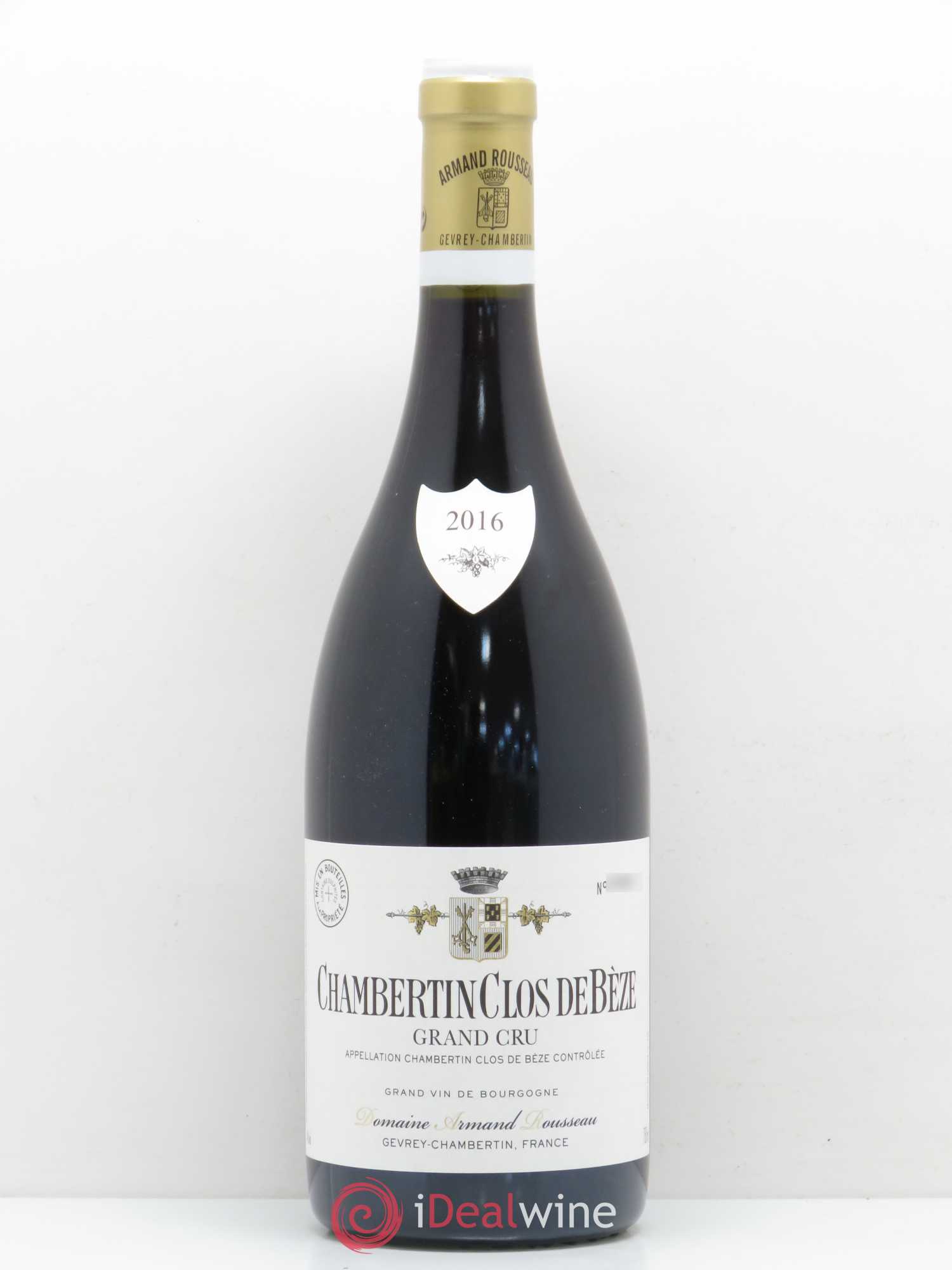 Chambertin Clos de Bèze Grand Cru Armand Rousseau (Domaine) 2016 - Lot de 1 bouteille - 0