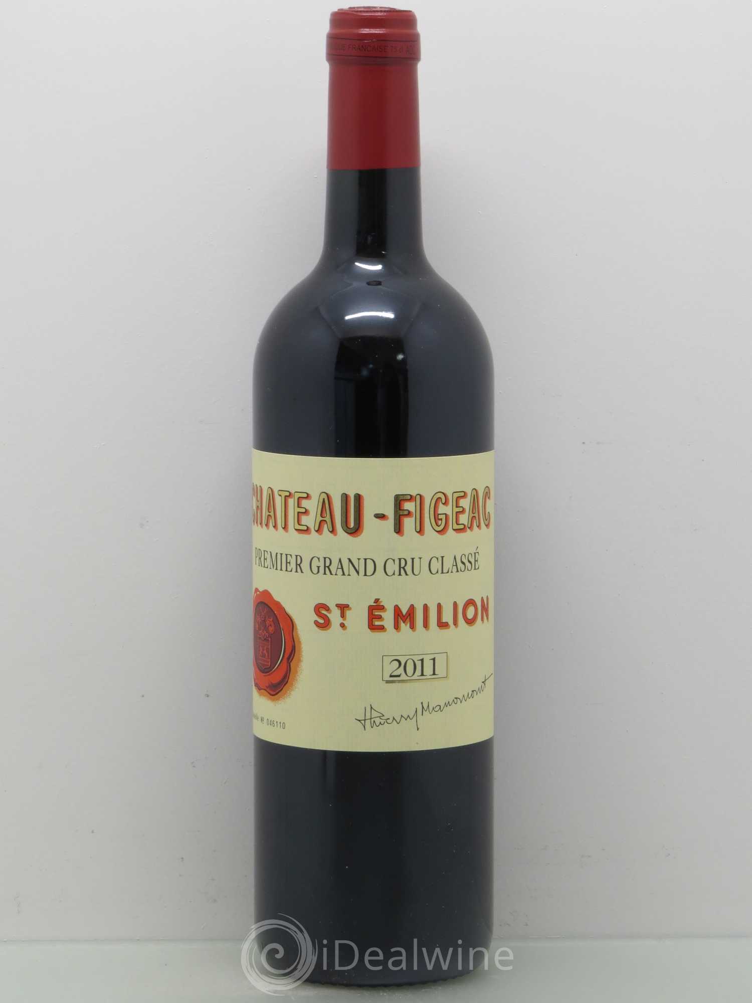 Château Figeac 1er Grand Cru Classé A 2011 - Lot de 1 bouteille - 0