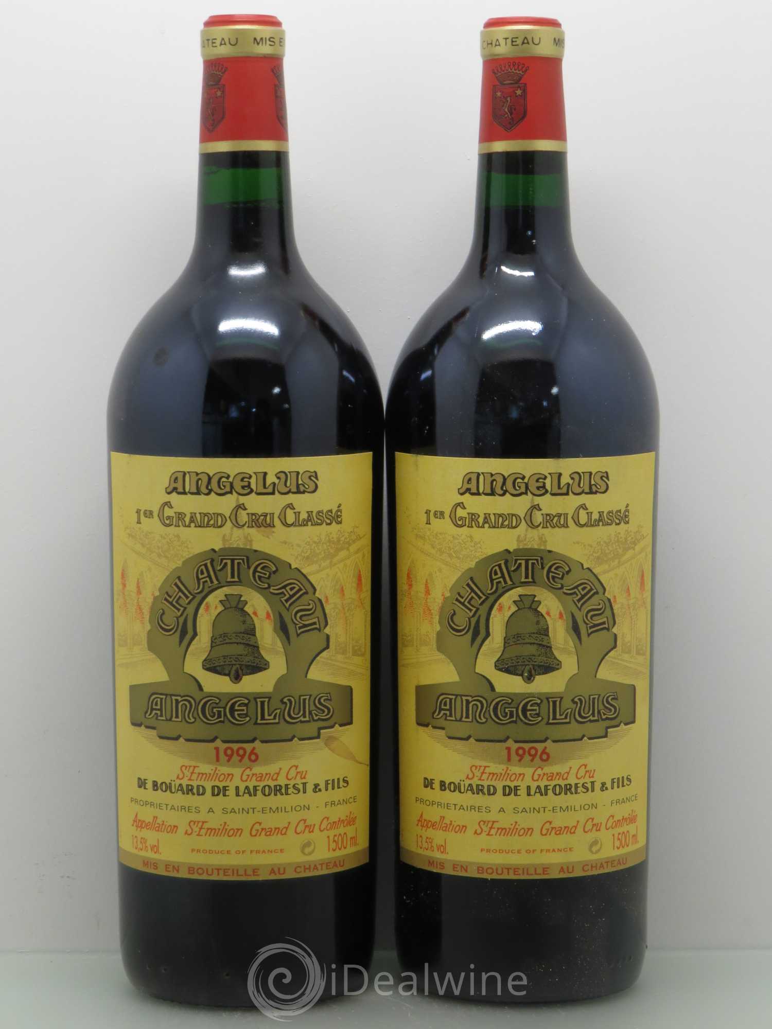 Château Angélus 1er Grand Cru Classé A 1996 - Lot de 2 magnums - 0