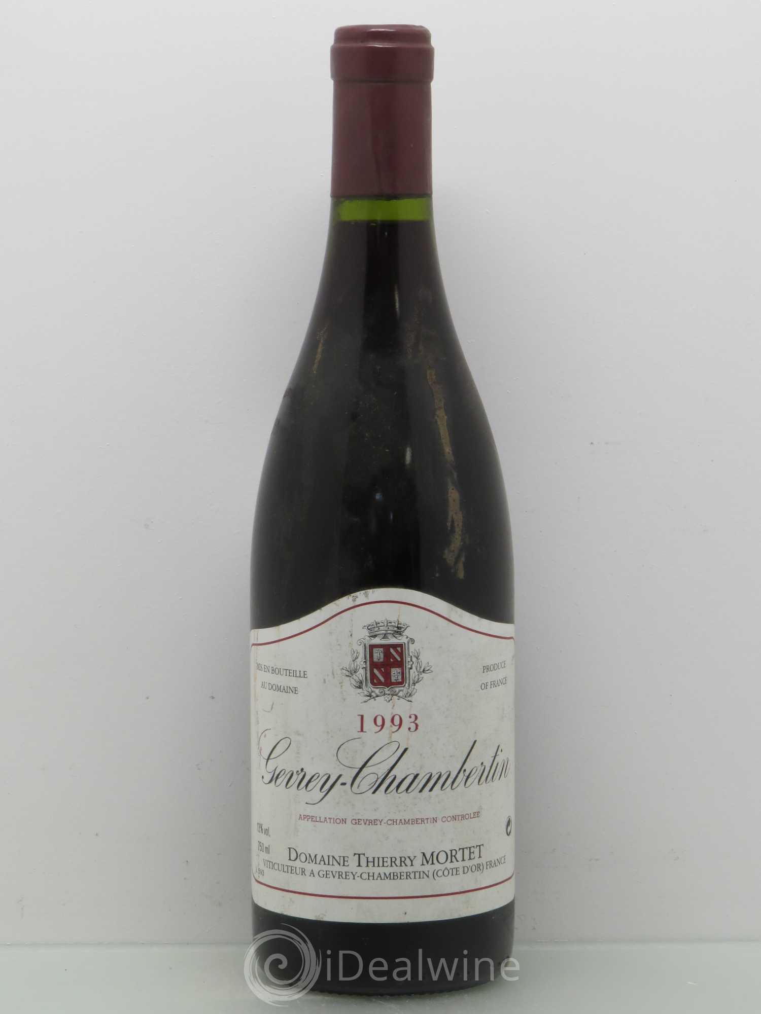 Gevrey-Chambertin Domaine Thierry Mortet 1993 - Posten von 1 Flasche - 0